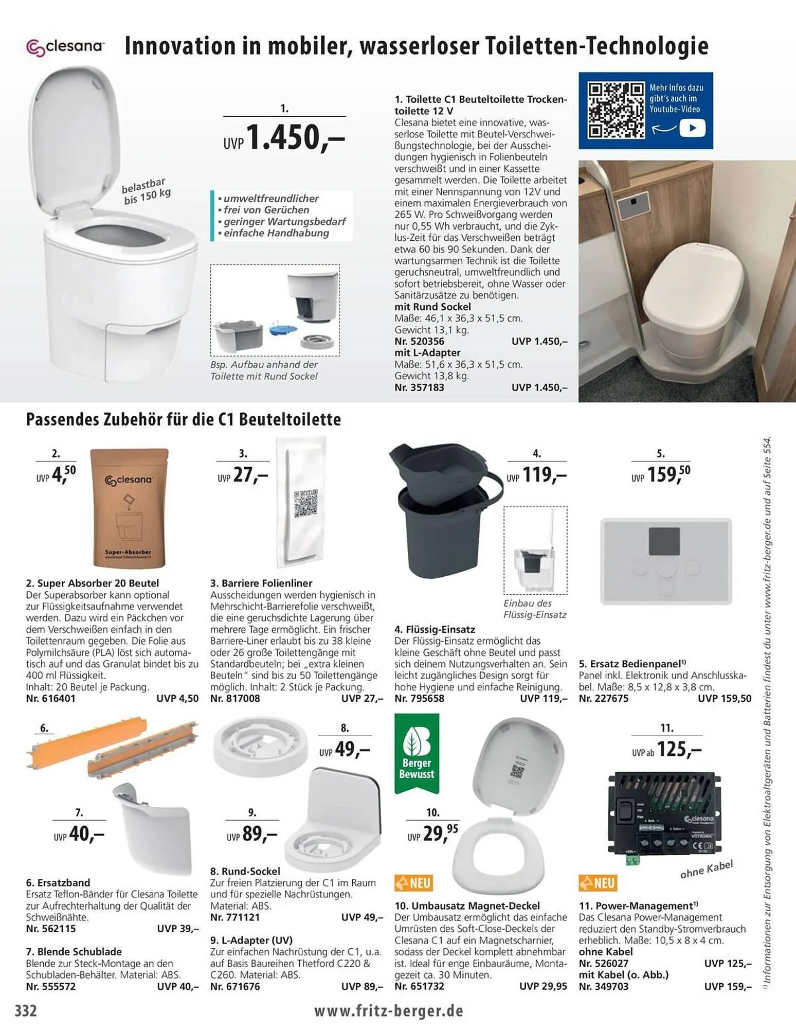 Fritz Berger Prospekt von 27. Mai bis 31. Dezember 2025 - Prospekt seite 332