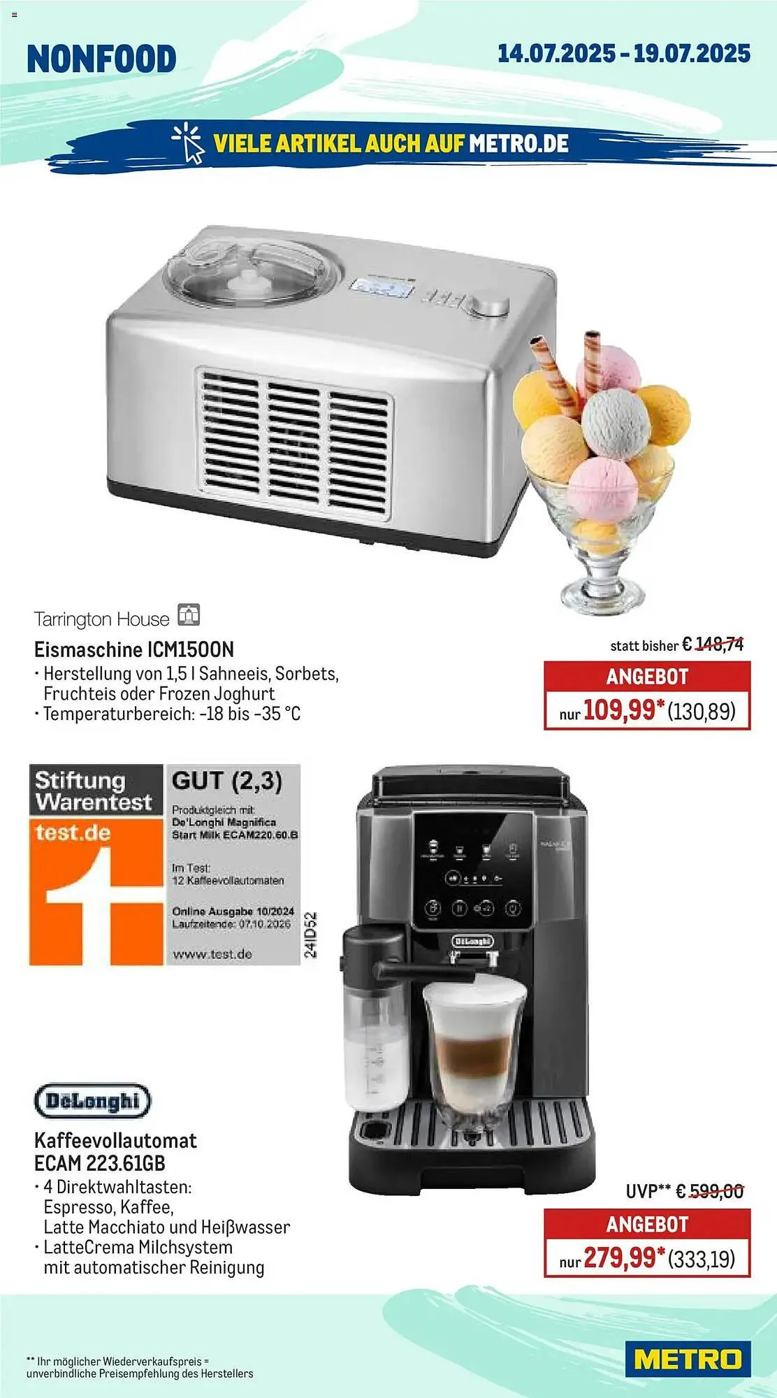 METRO Prospekt von 14. Juli bis 19. Juli 2025 - Prospekt seite 21