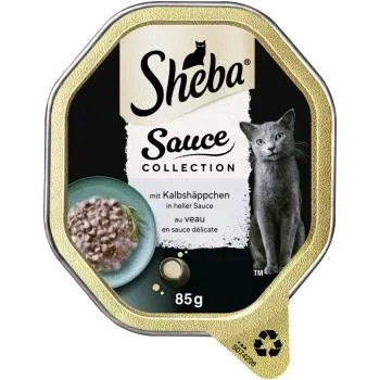 Sheba Sauce Collection 22 x 85 g mit Kalbshäppchen, in Sauce