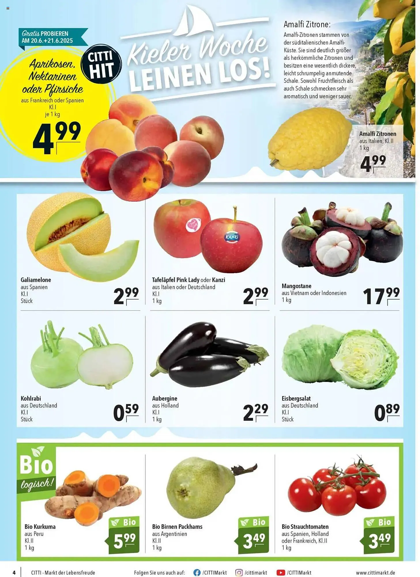 CITTI Markt Prospekt von 18. Juni bis 24. Juni 2025 - Prospekt seite 4