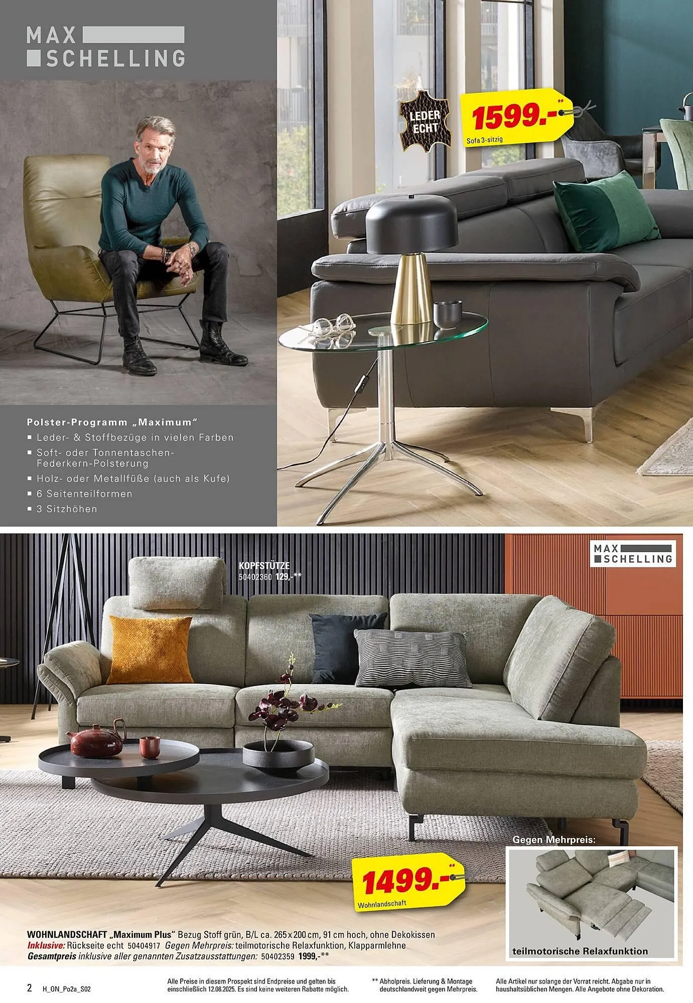 Höffner Prospekt von 30. Juli bis 12. August 2025 - Prospekt seite 2