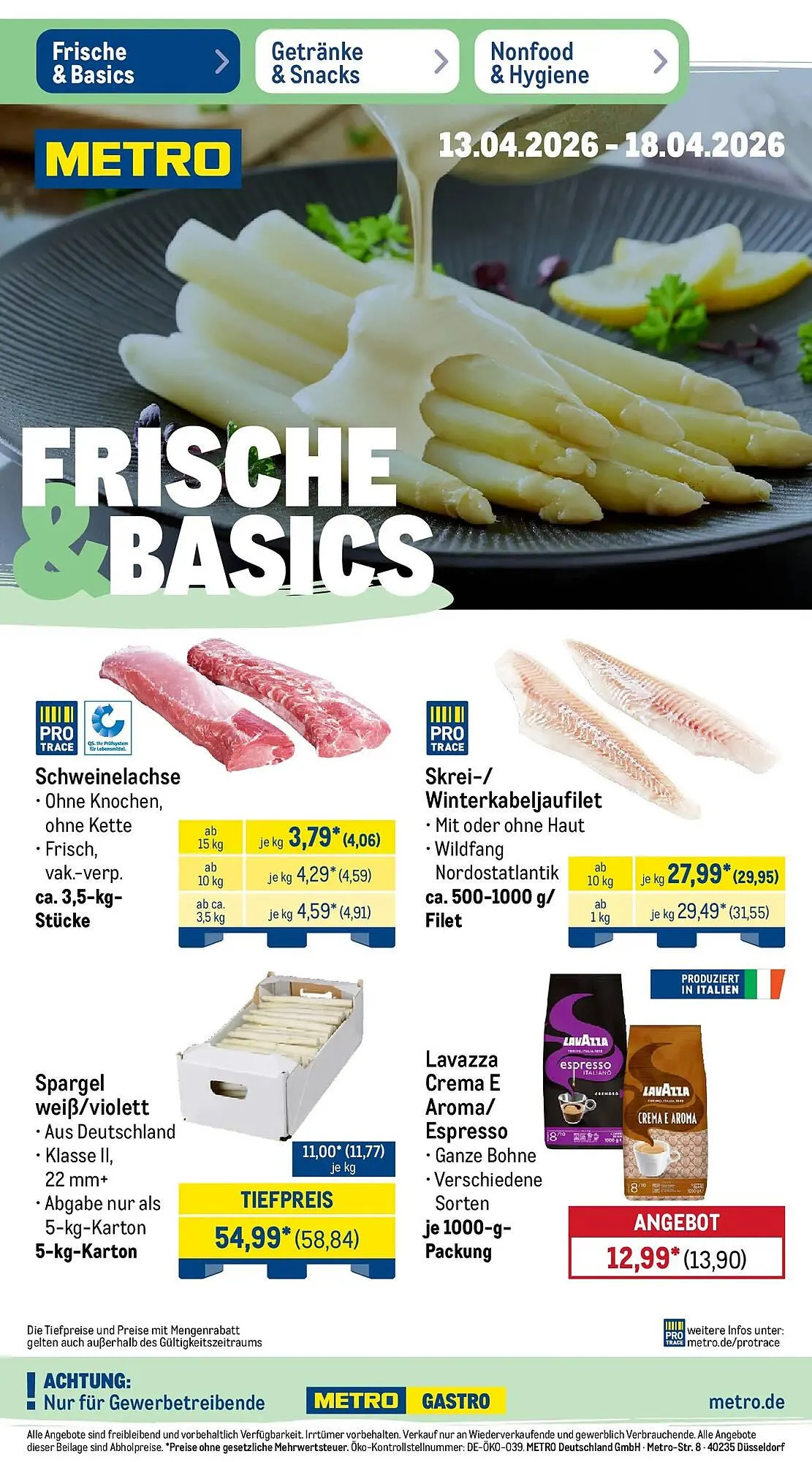 METRO Prospekt von 12. April bis 18. April 2026 - Prospekt seite 1