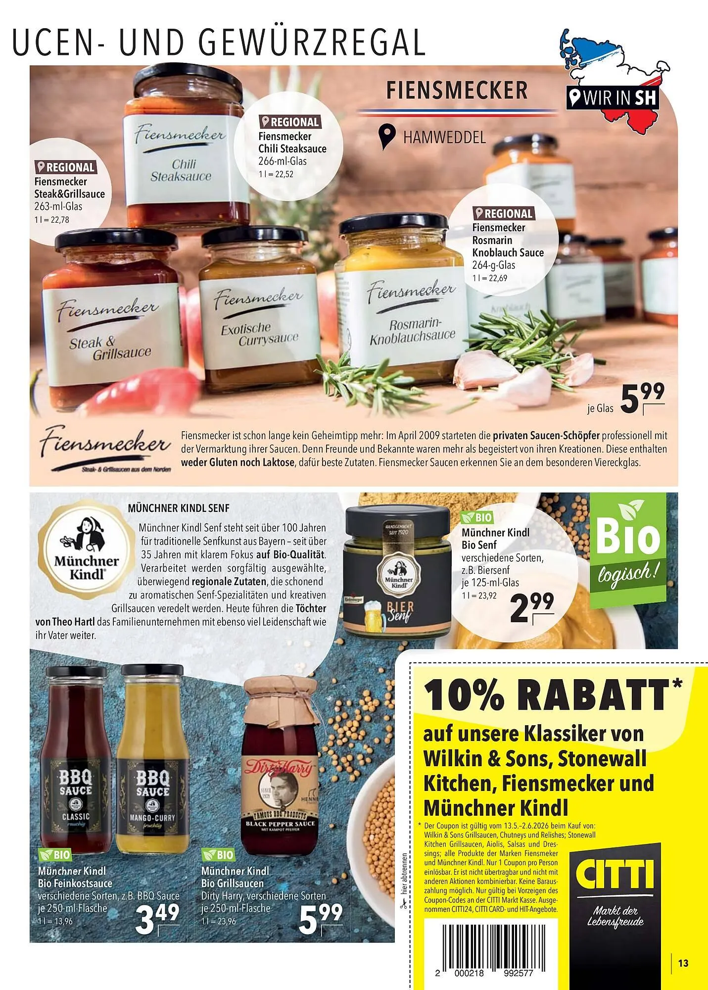 CITTI Markt Prospekt von 13. Mai bis 2. Juni 2026 - Prospekt seite 13