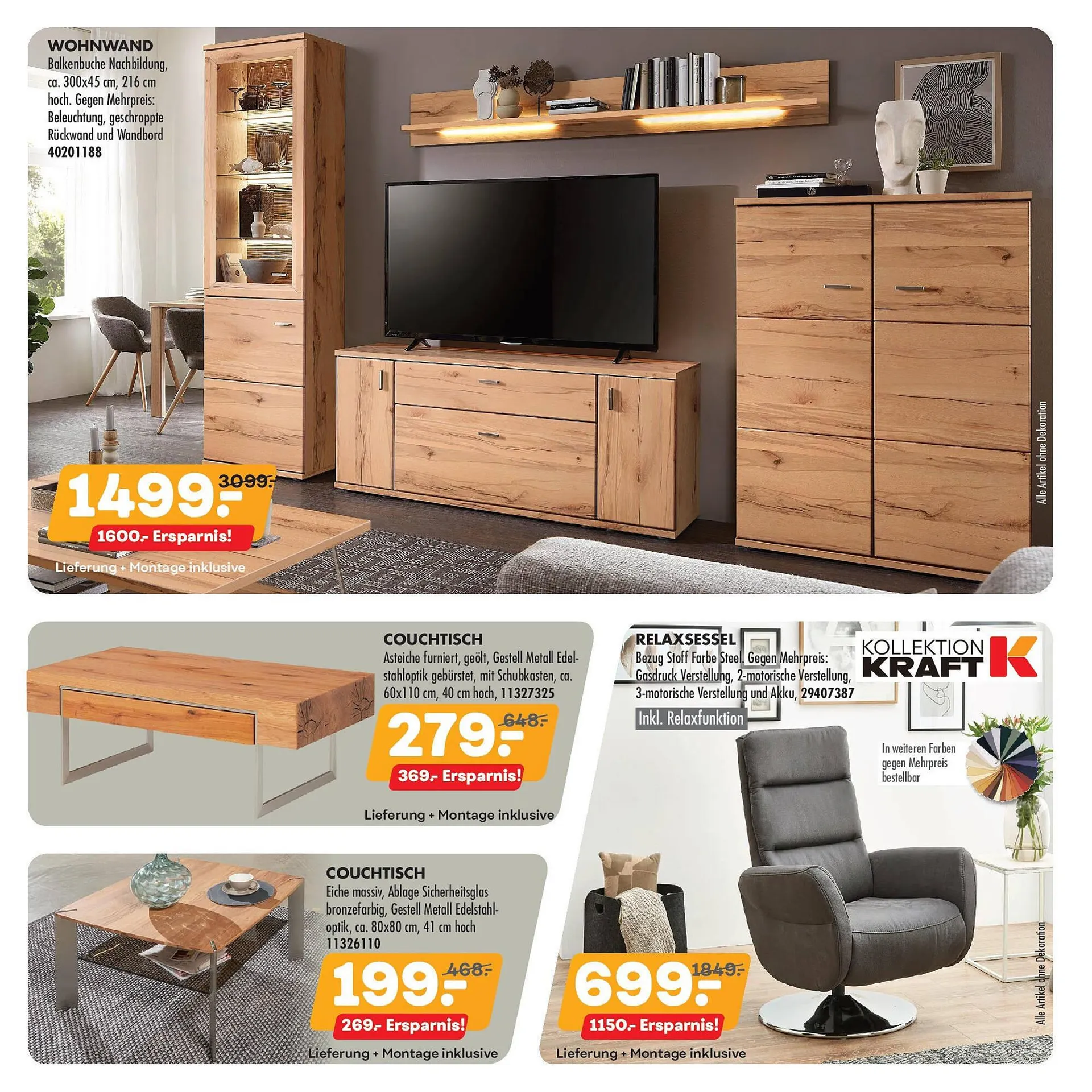 Möbel Kraft Prospekt von 22. April bis 20. Mai 2025 - Prospekt seite 2