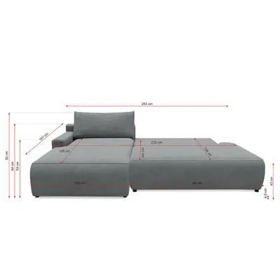 Ecksofa STANZZ mit Schlaffunktion