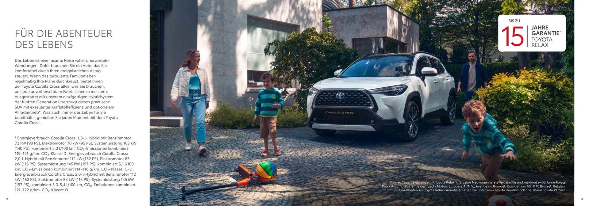 Toyota Corolla Cross von 15. Mai bis 15. Mai 2025 - Prospekt seite 2