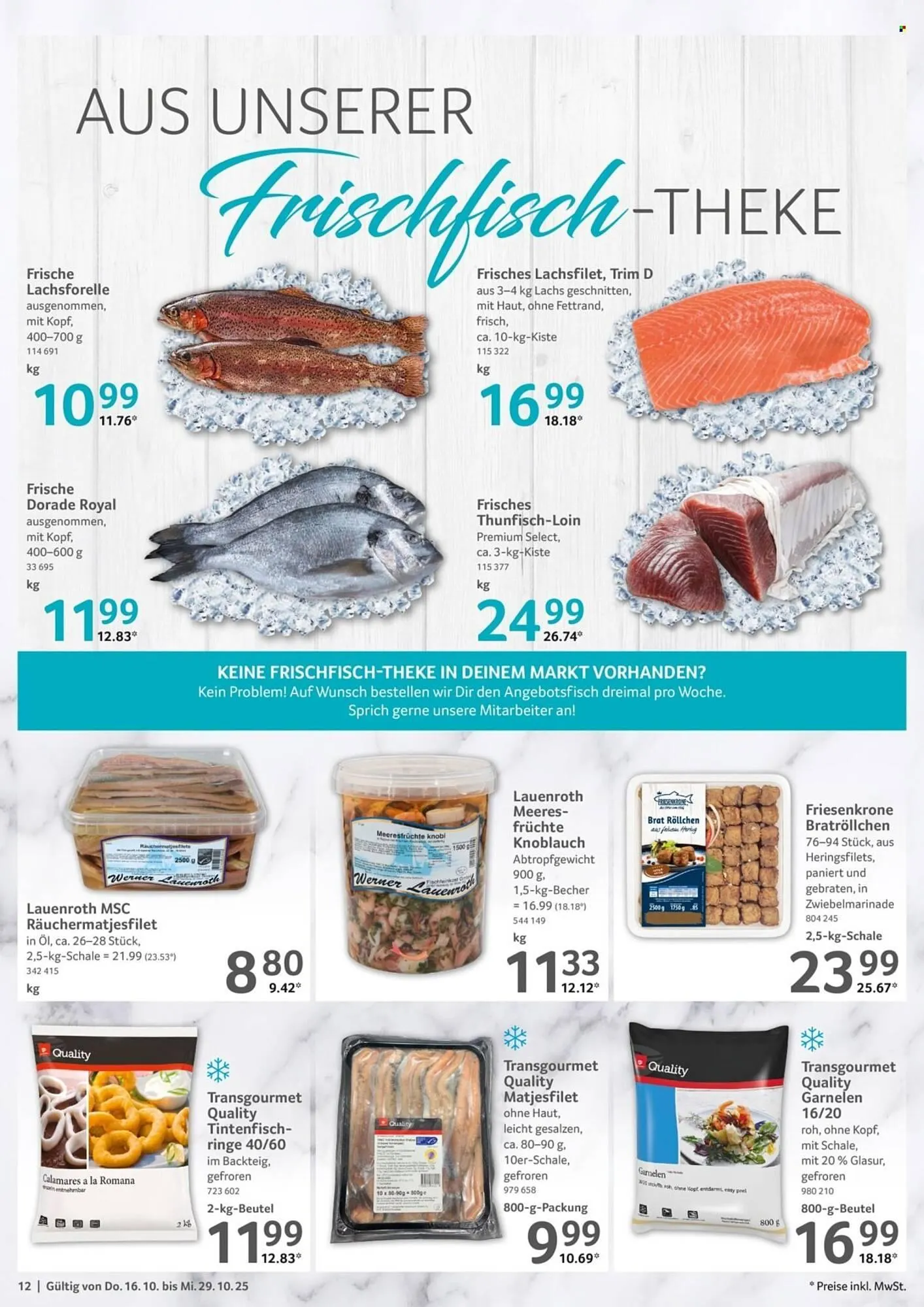 Selgros Prospekt von 16. Oktober bis 29. Oktober 2025 - Prospekt seite 12