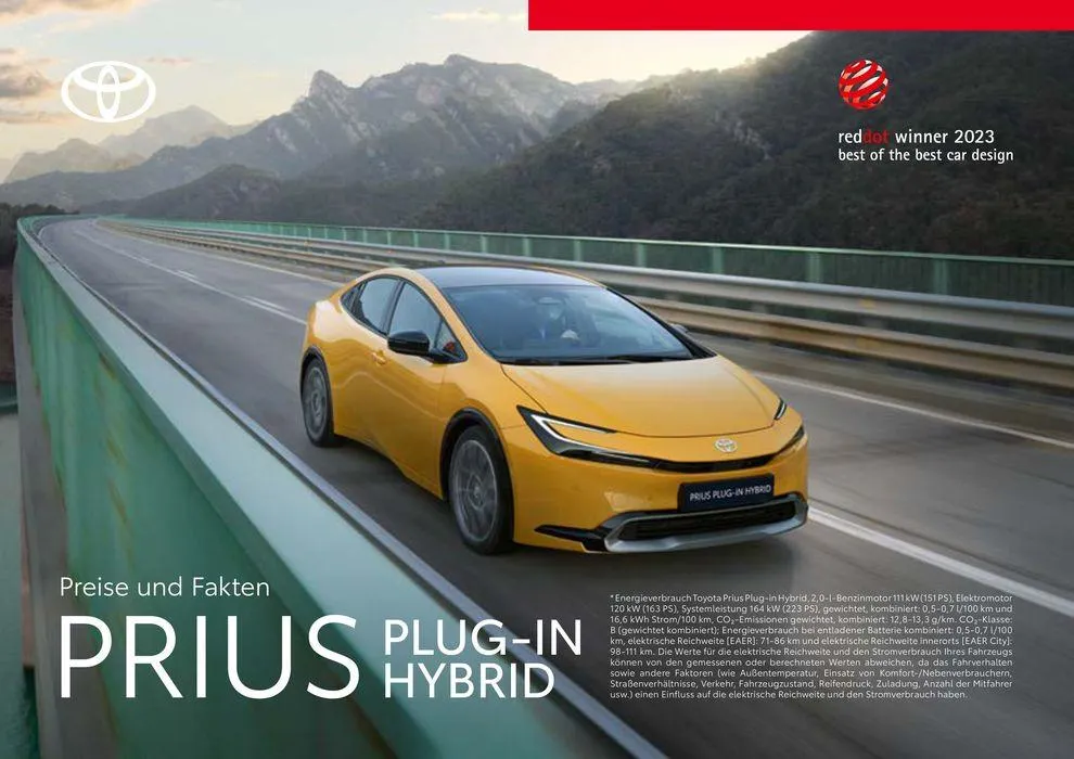 Toyota Prius Plug-in Hybrid von 7. Mai bis 7. Mai 2025 - Prospekt seite 1