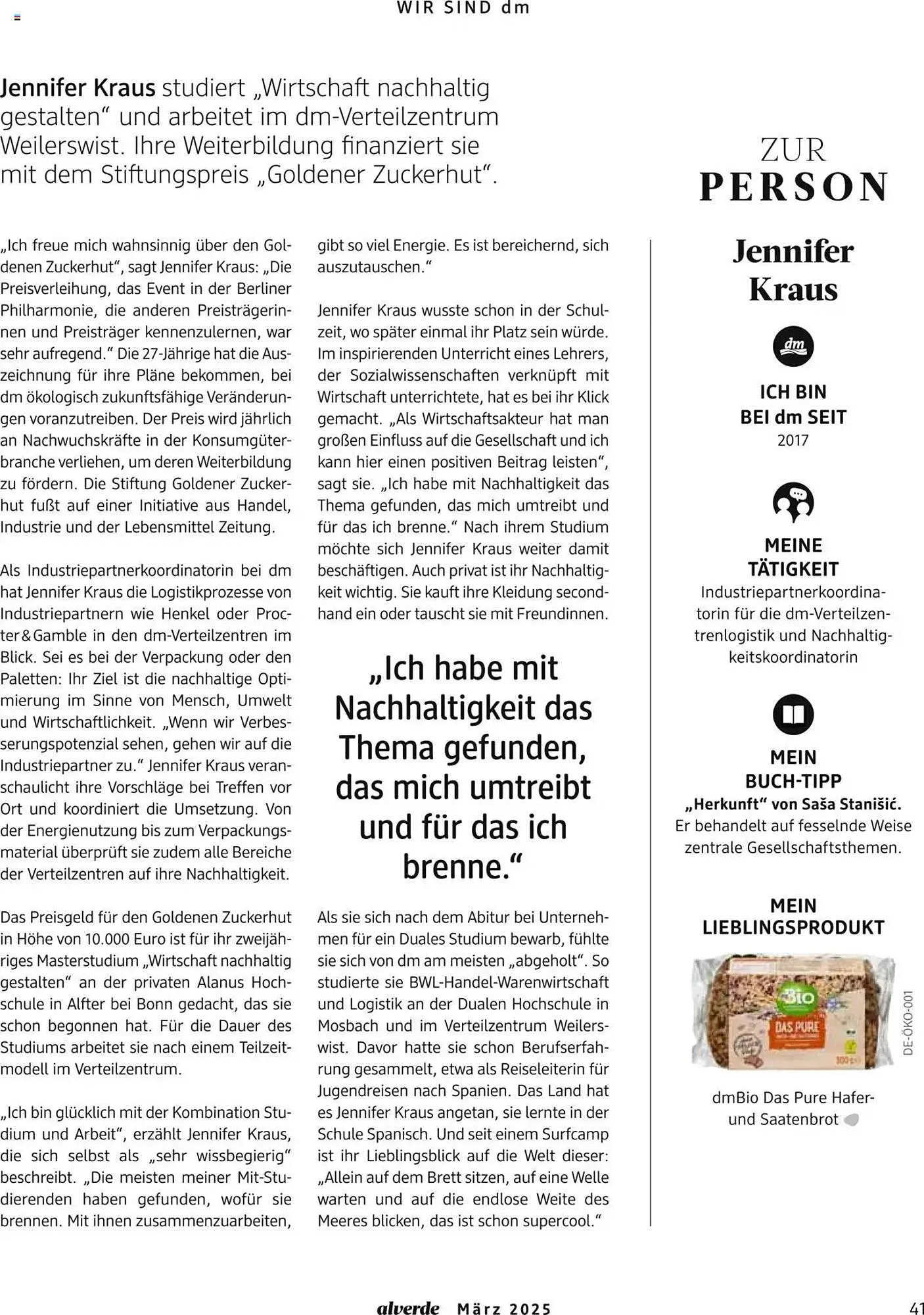 dm drogerie Prospekt von 1. März bis 31. März 2025 - Prospekt seite 41