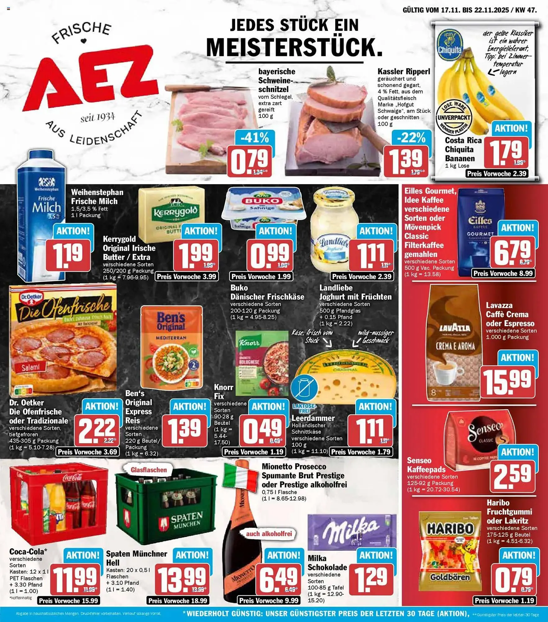 AEZ Prospekt von 17. November bis 22. November 2025 - Prospekt seite 1