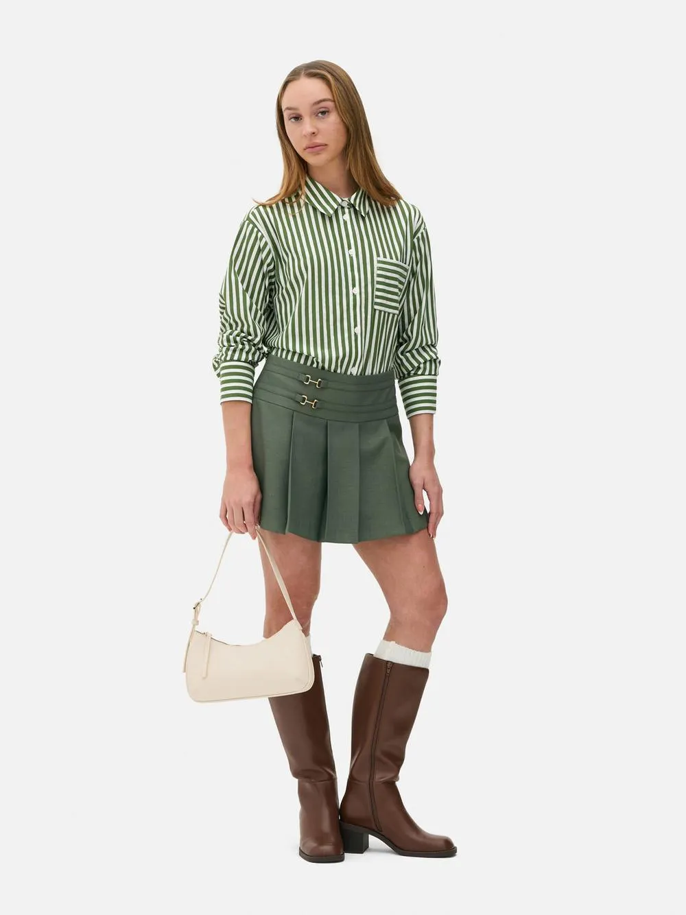 Camicia corta a righe