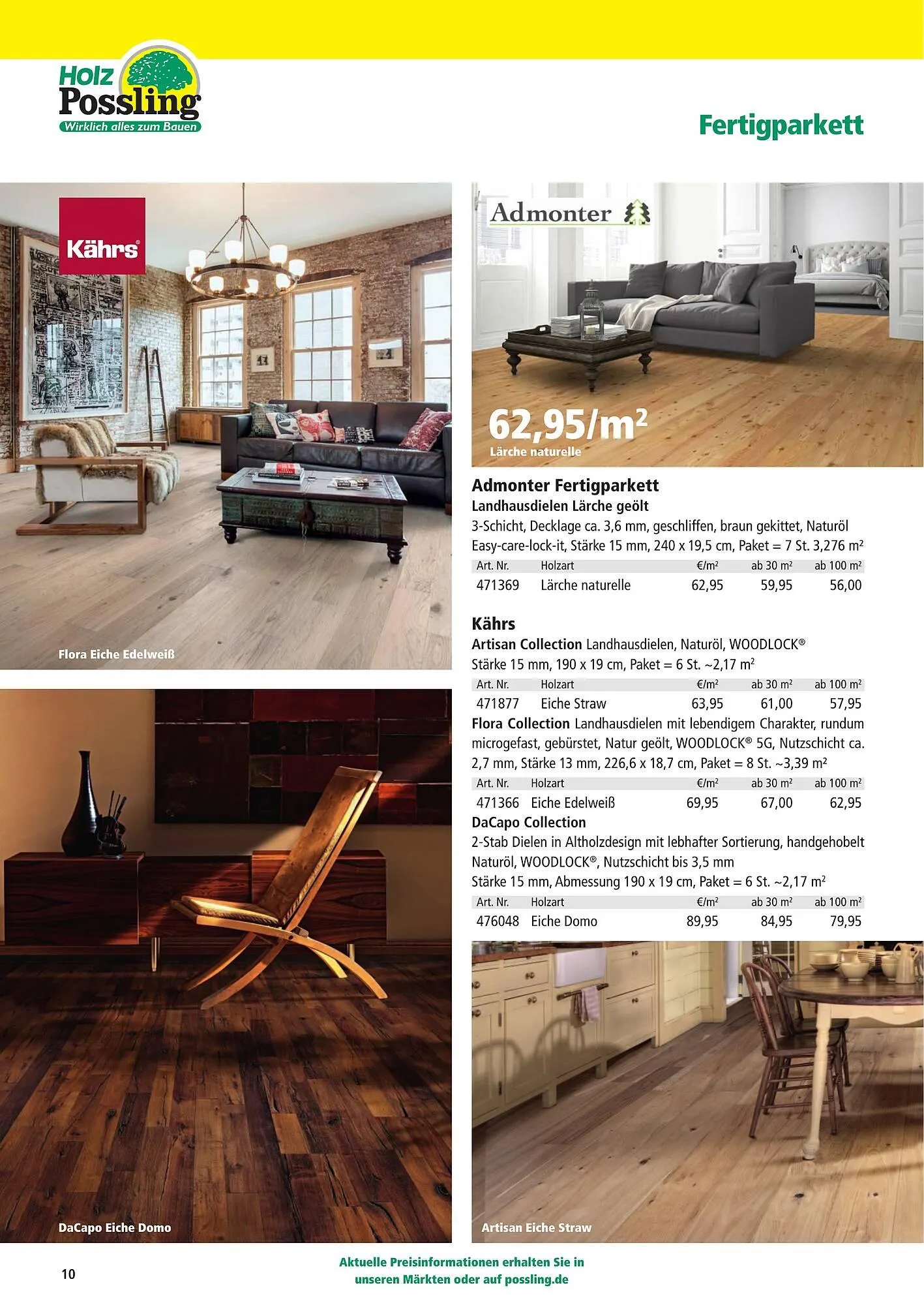 Holz Possling Prospekt von 1. April bis 31. Juli 2026 - Prospekt seite 10