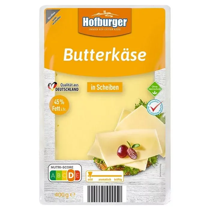 HOFBURGER Käsescheiben 150 g, Butterkäse