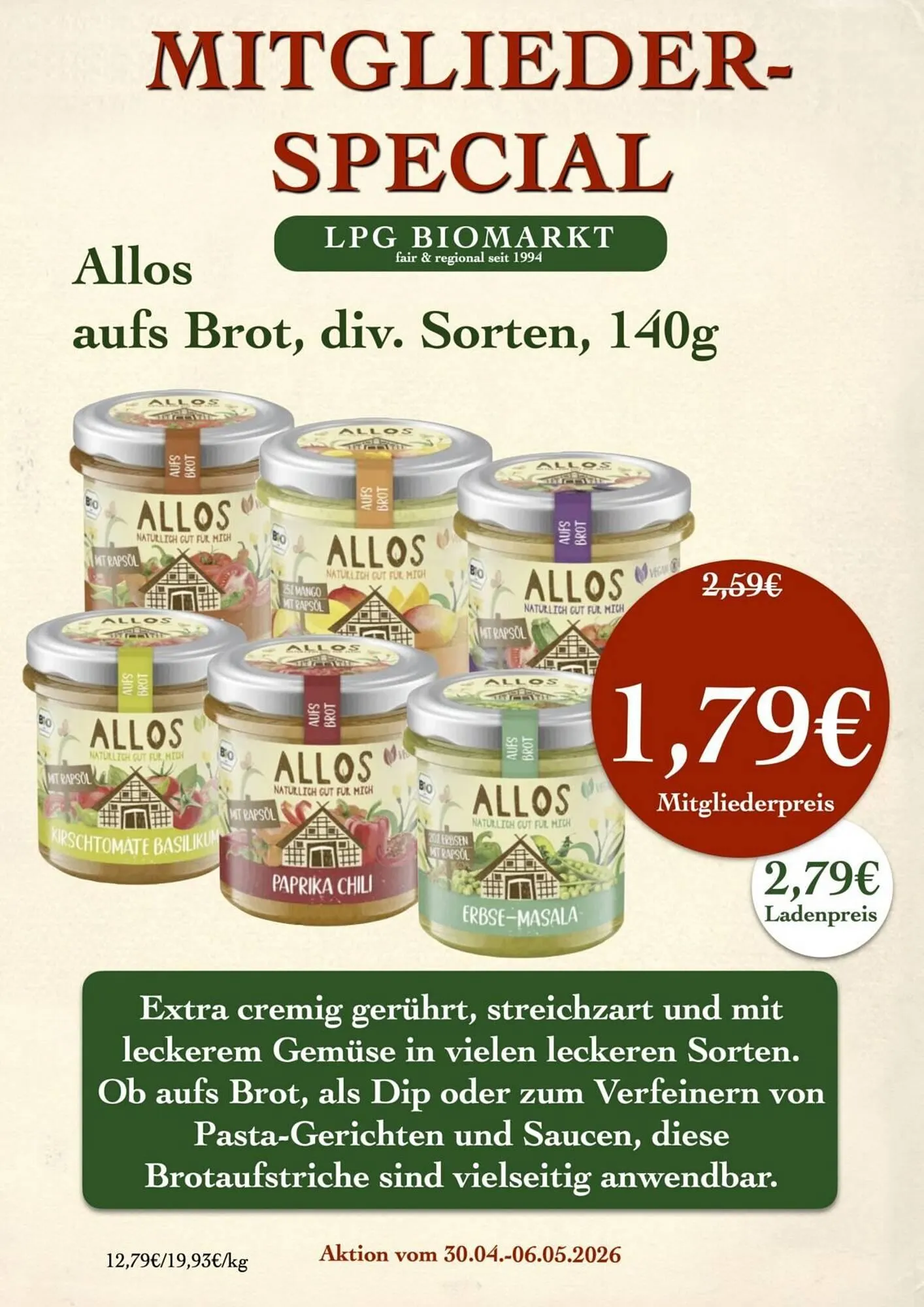 LPG Biomarkt Prospekt von 30. April bis 6. Mai 2026 - Prospekt seite 16
