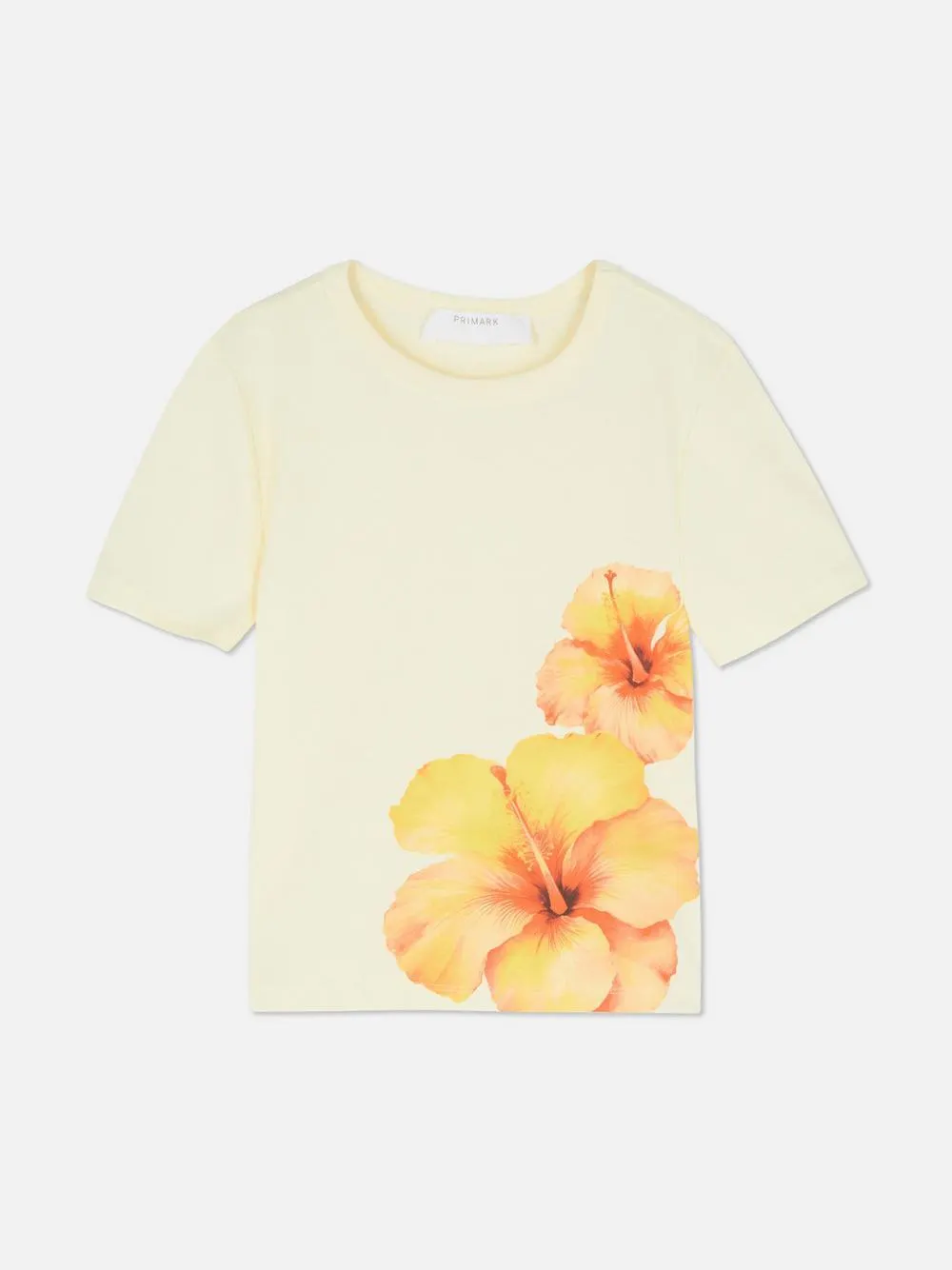 T-Shirt mit Hibiskus-Print