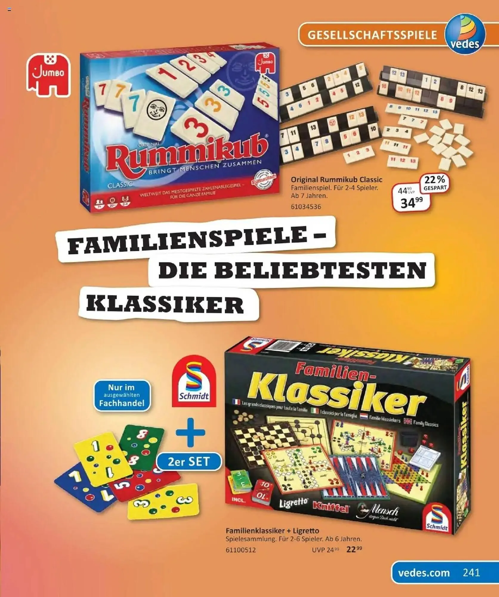 Vedes Prospekt von 29. September bis 6. Januar 2026 - Prospekt seite 241