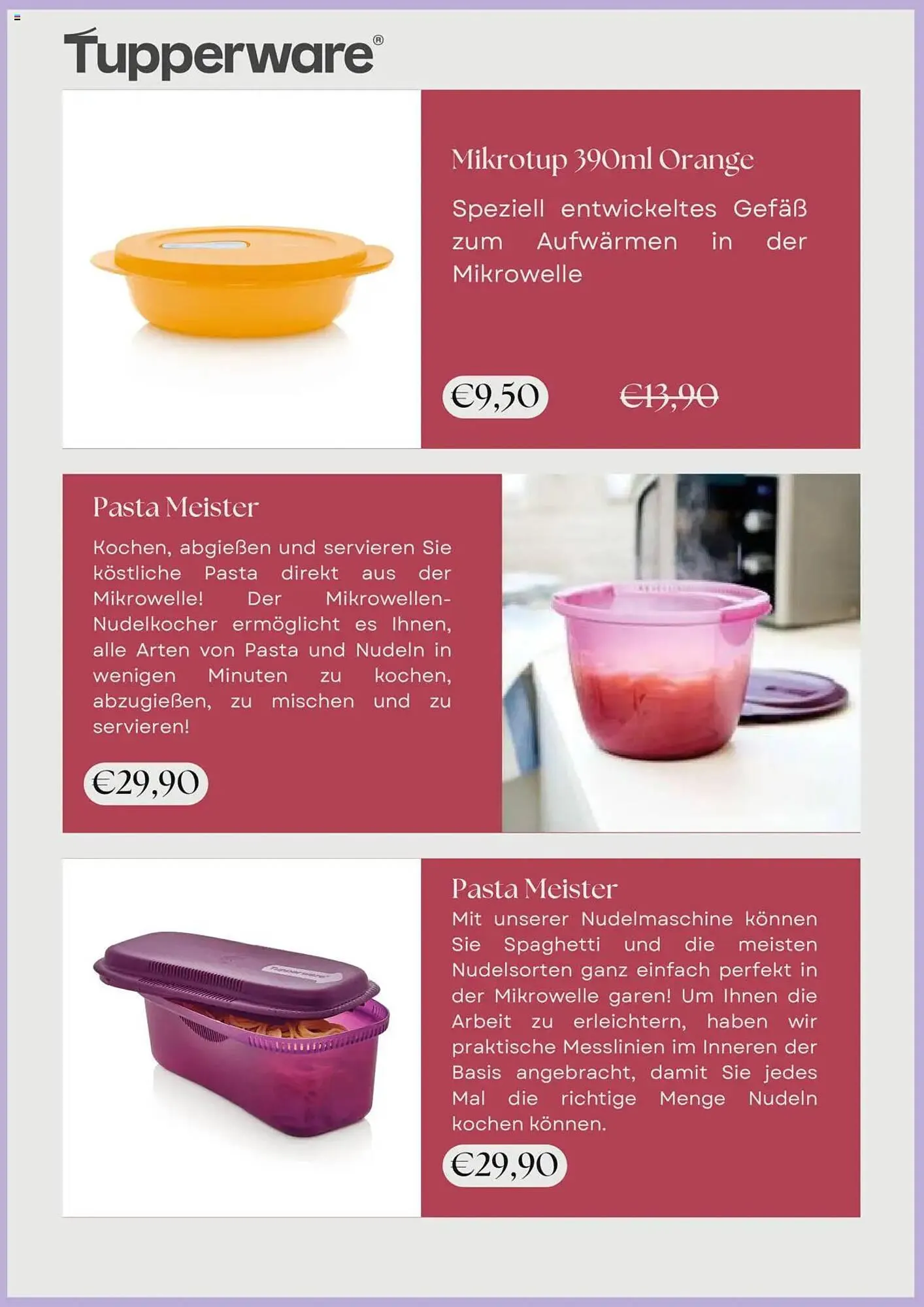 Tupperware Prospekt von 4. August bis 1. September 2025 - Prospekt seite 2