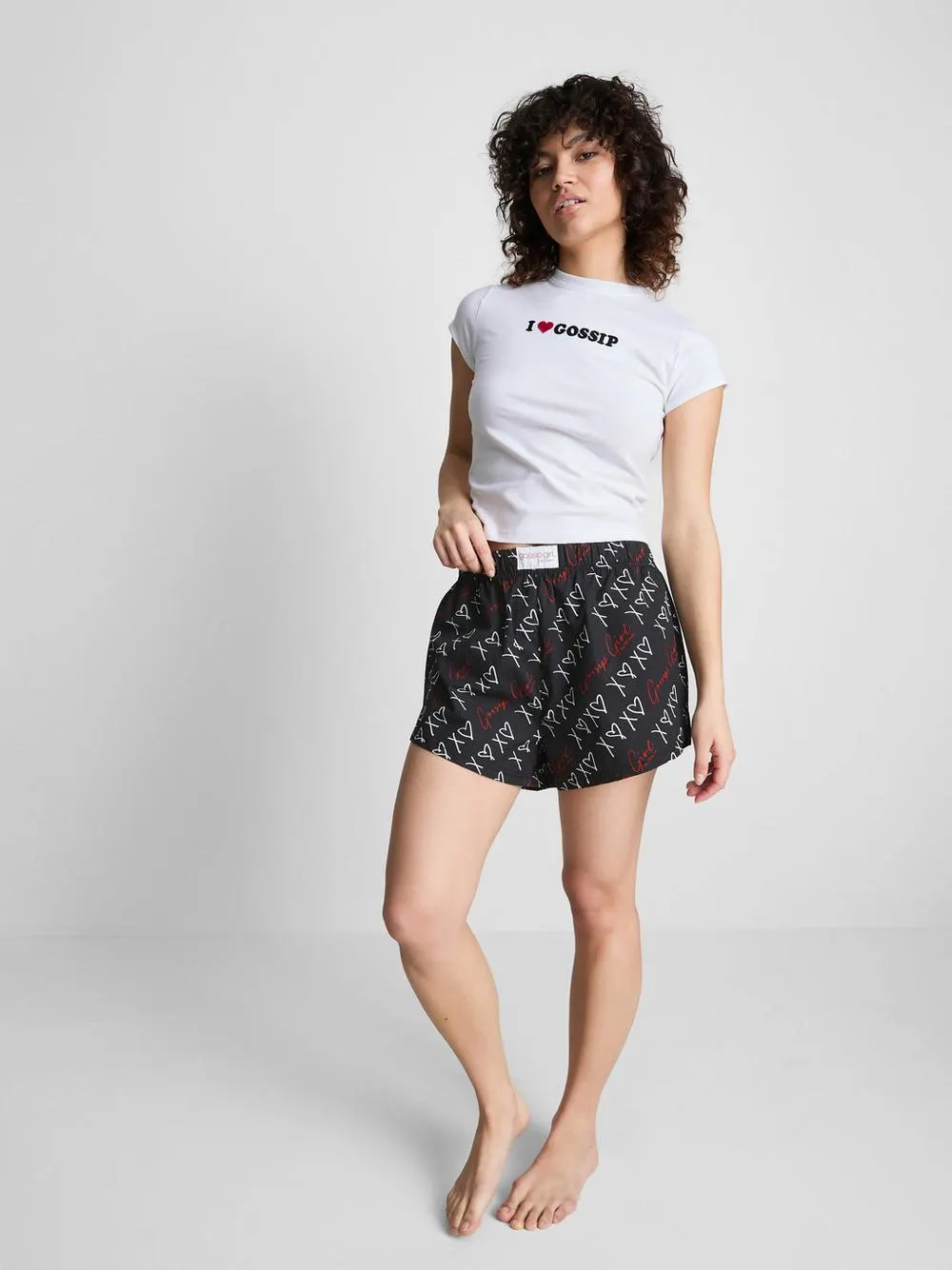 Kurzer „Gossip Girl“ Schlafanzug