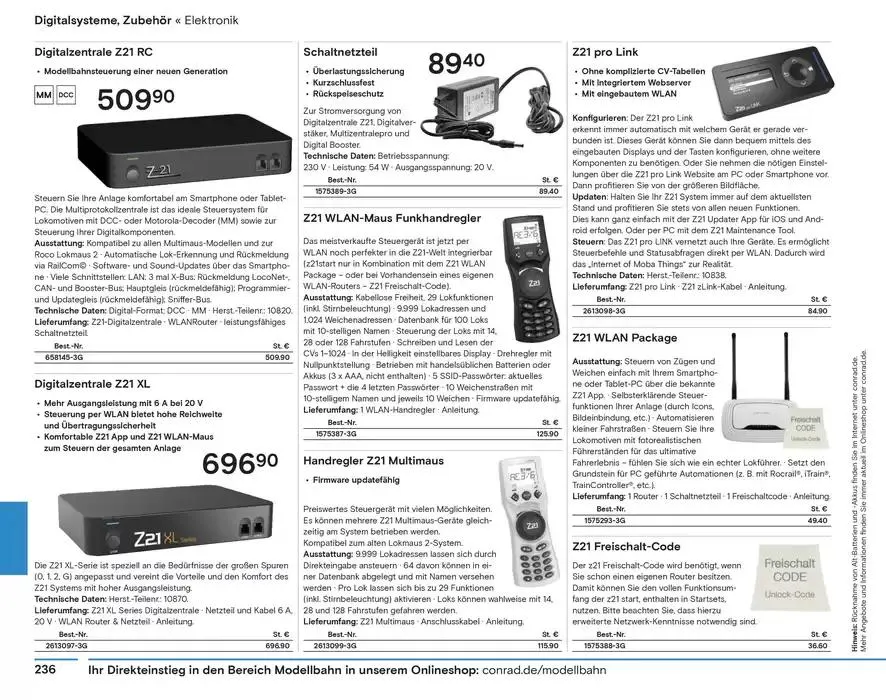 Modellbahn Katalog von 29. Oktober bis 31. Dezember 2025 - Prospekt seite 238