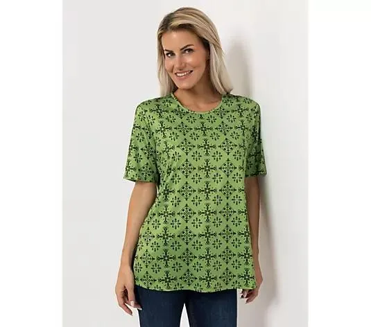 IN-PRINT Shirt 1/2-Arm bedruckt Rundhalsausschnitt