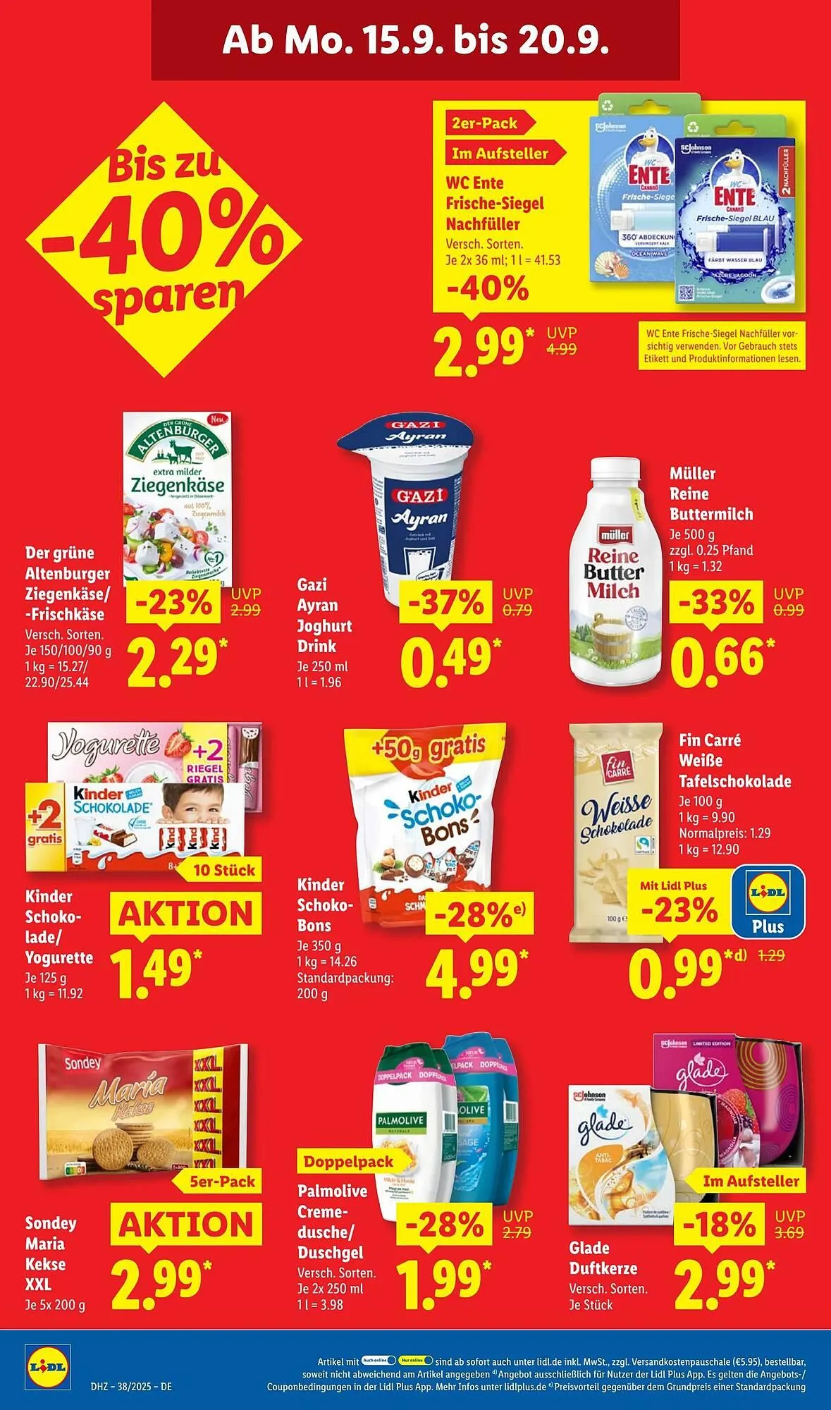 Lidl Prospekt von 15. September bis 21. September 2025 - Prospekt seite 20