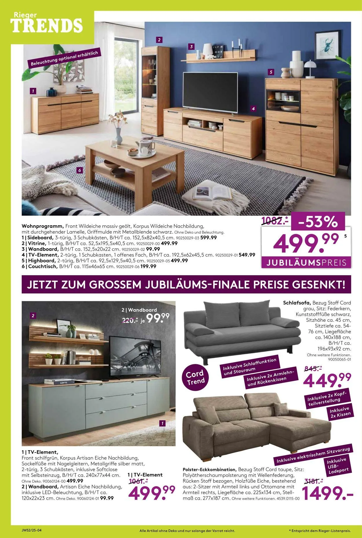 Möbel Rieger von 23. Dezember bis 23. Januar 2026 - Prospekt seite 4