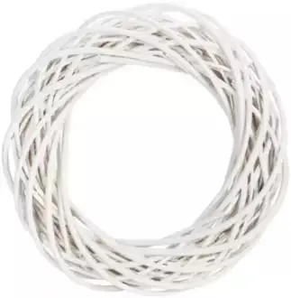 Weidenkranz, weiß, 40 cm Ø