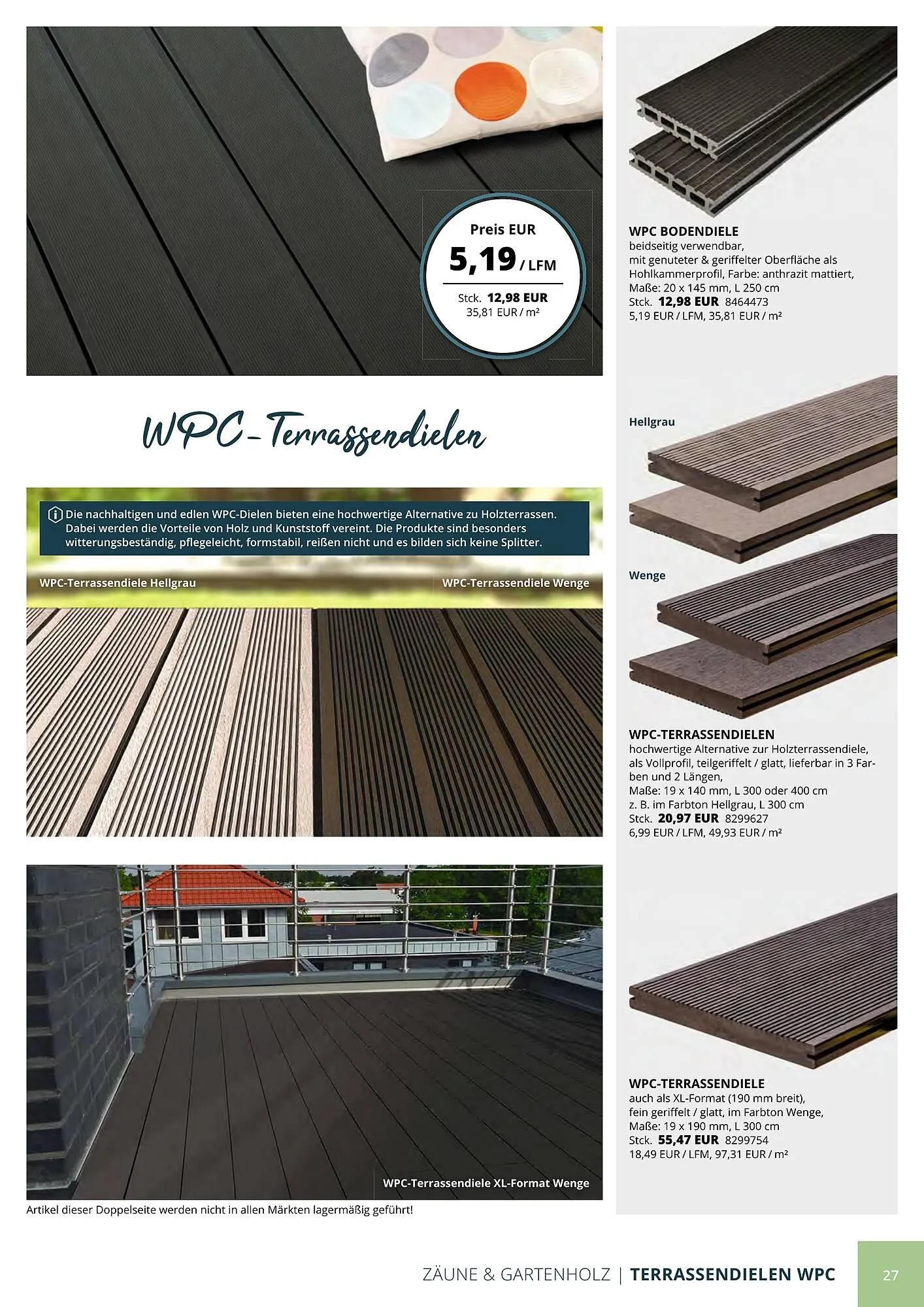 BBM Baumarkt Prospekt von 20. April bis 31. Dezember 2025 - Prospekt seite 27