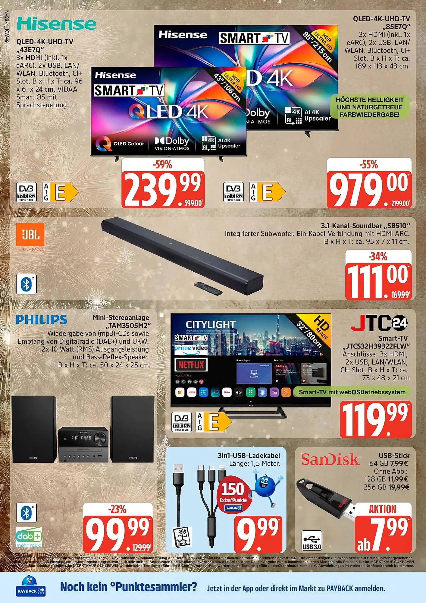 Marktkauf Prospekt von 30. November bis 6. Dezember 2025 - Prospekt seite 38