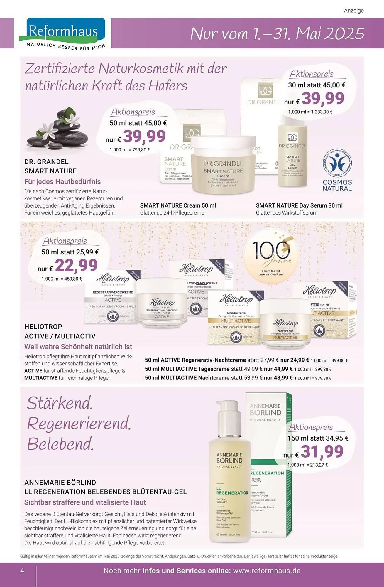 Reformhaus Prospekt von 22. Mai bis 31. Mai 2025 - Prospekt seite 4