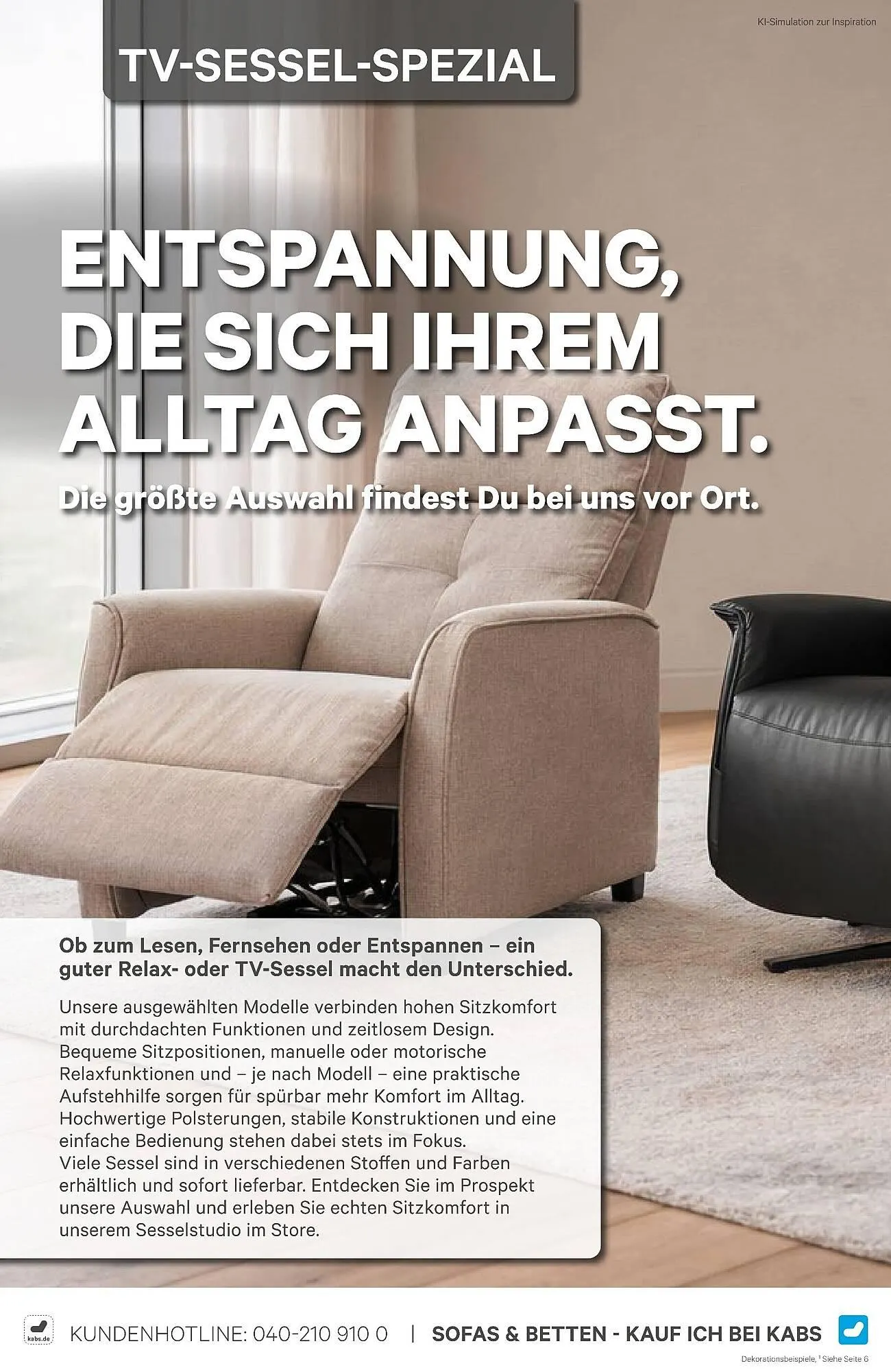 Kabs Polsterwelt Prospekt von 27. Februar bis 25. März 2026 - Prospekt seite 22