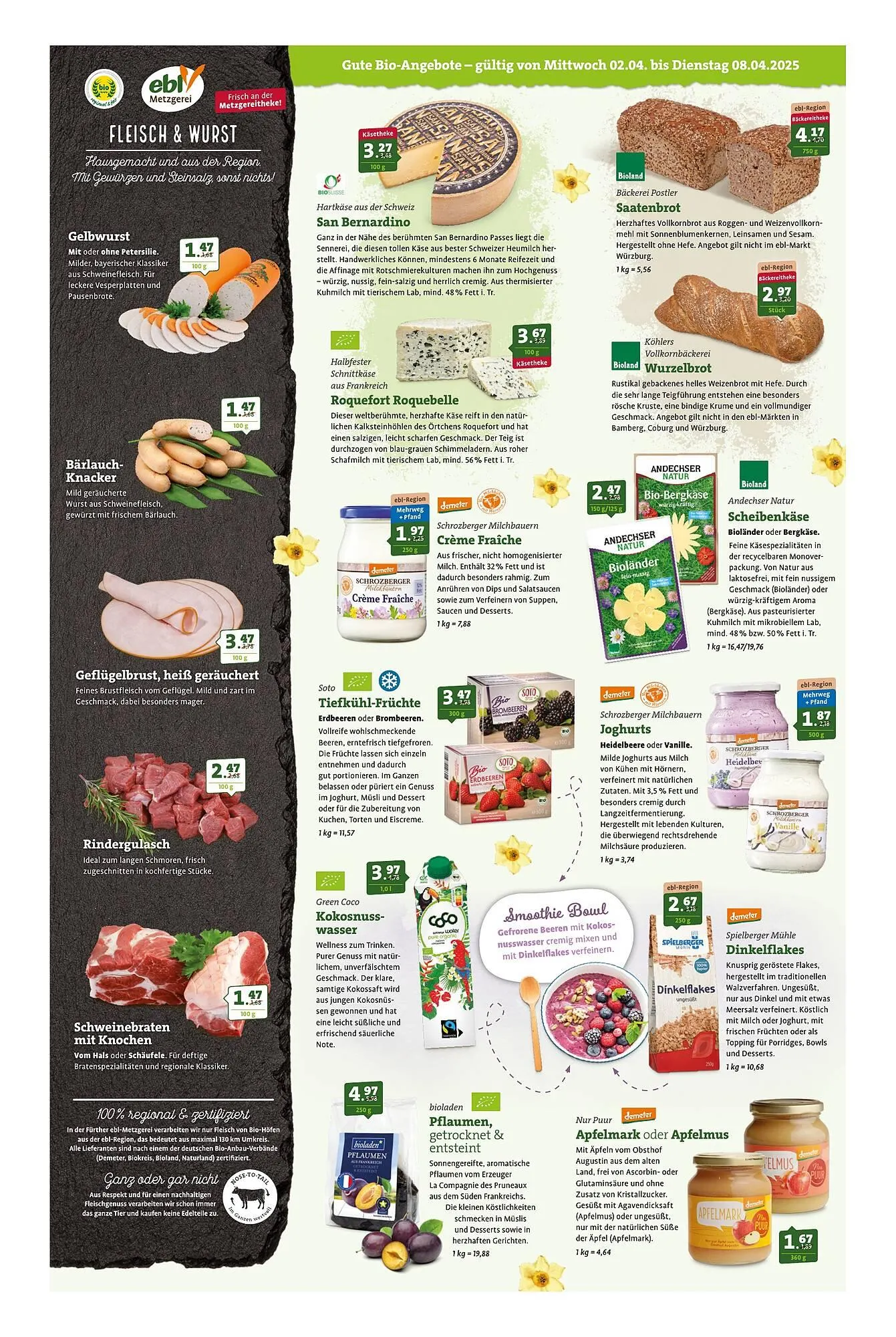 Ebl Naturkost Prospekt von 2. April bis 8. April 2025 - Prospekt seite 2