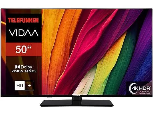 TELEFUNKEN XU50VP750M LED TV (Flat, 50 Zoll / 126 cm, UHD 4K, SMART TV)