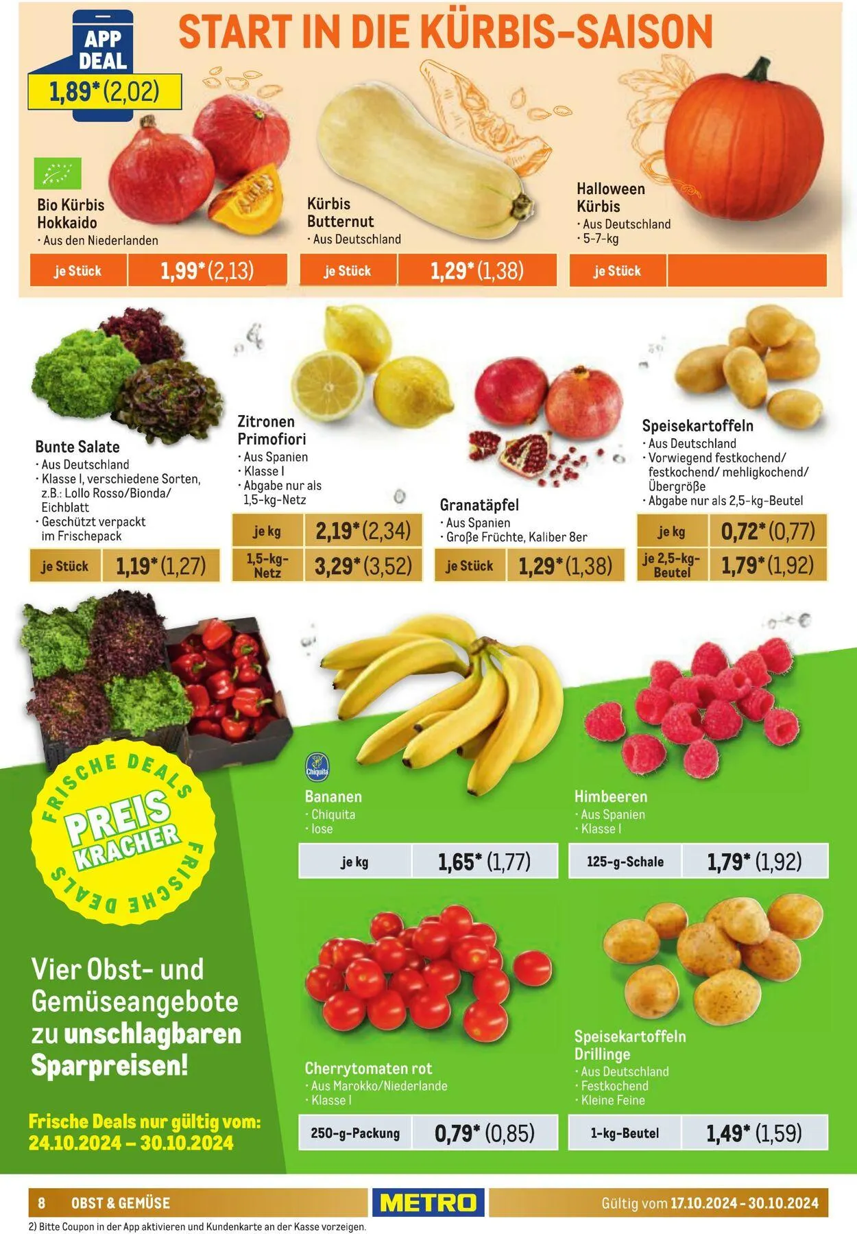 Metro Aktueller Prospekt von 21. August bis 4. September 2025 - Prospekt seite 8