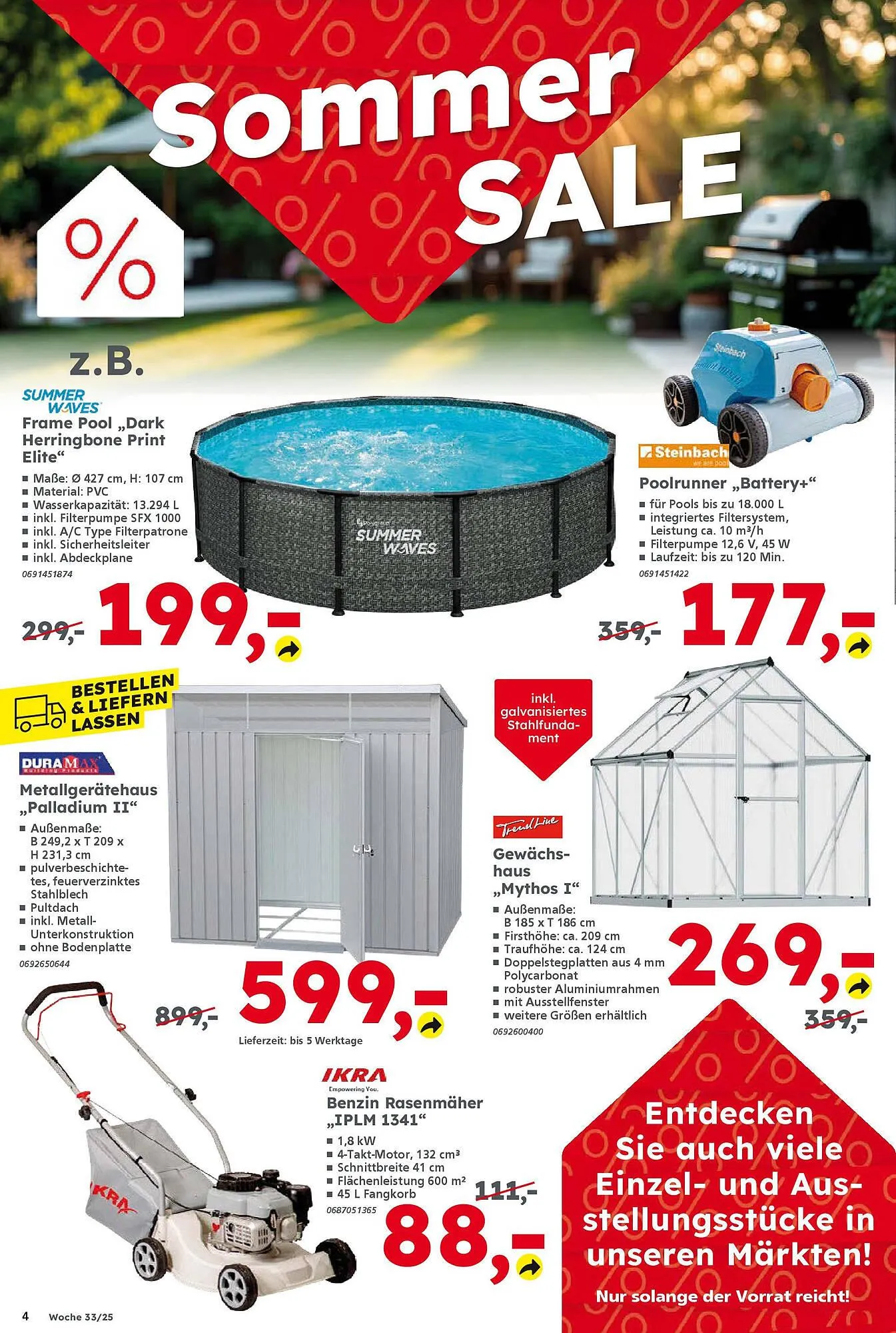 Globus Baumarkt Prospekt von 11. August bis 16. August 2025 - Prospekt seite 4