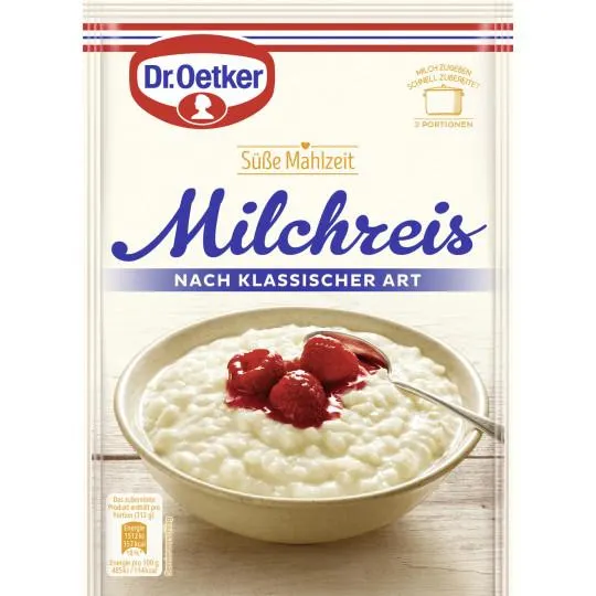 Dr.Oetker Süße Mahlzeit Milchreis klassische Art 125G