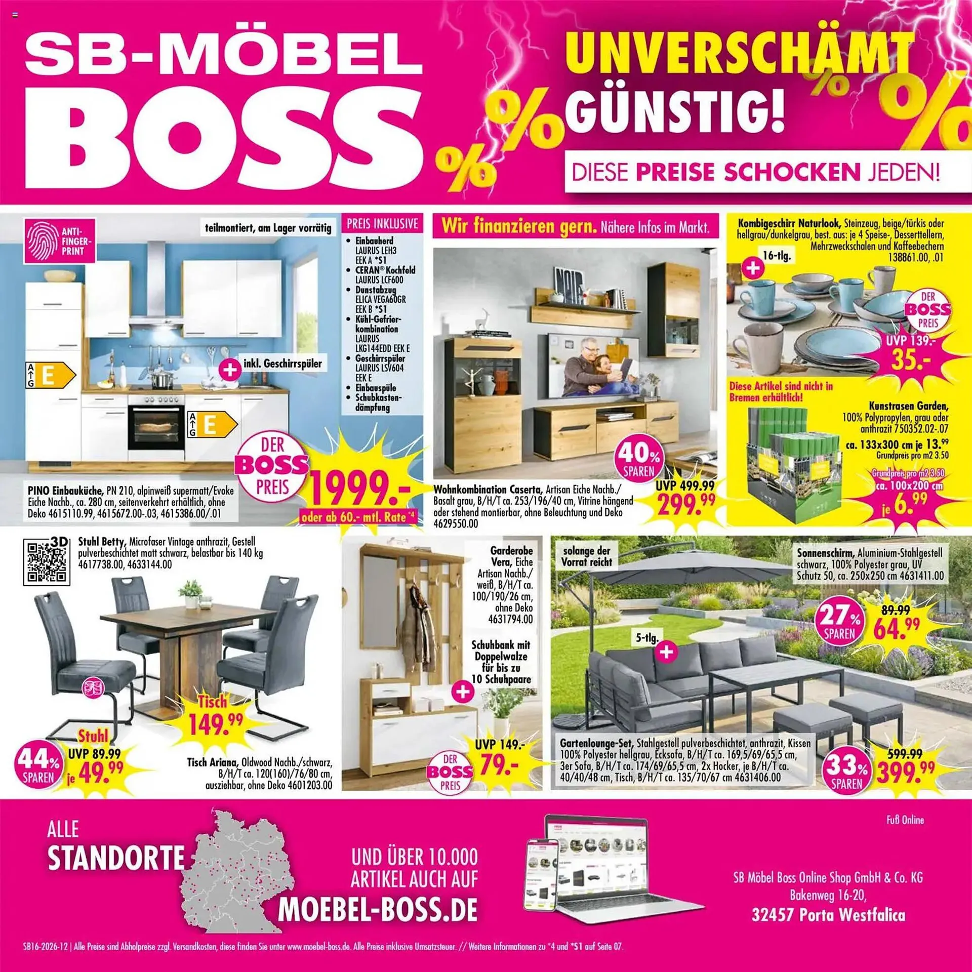 Möbel Boss Prospekt von 11. April bis 17. April 2026 - Prospekt seite 12