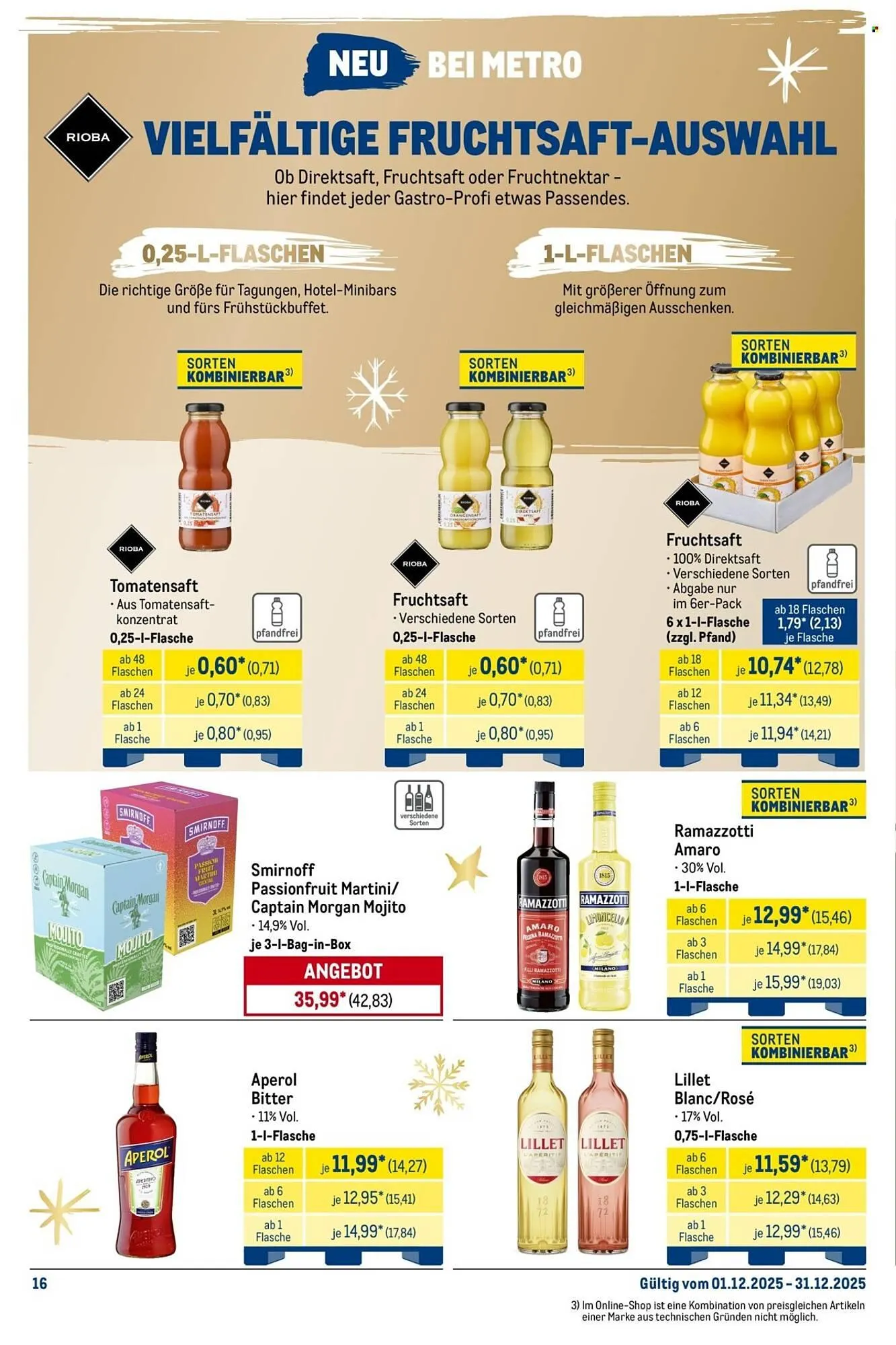 METRO Prospekt von 1. Dezember bis 31. Dezember 2025 - Prospekt seite 16