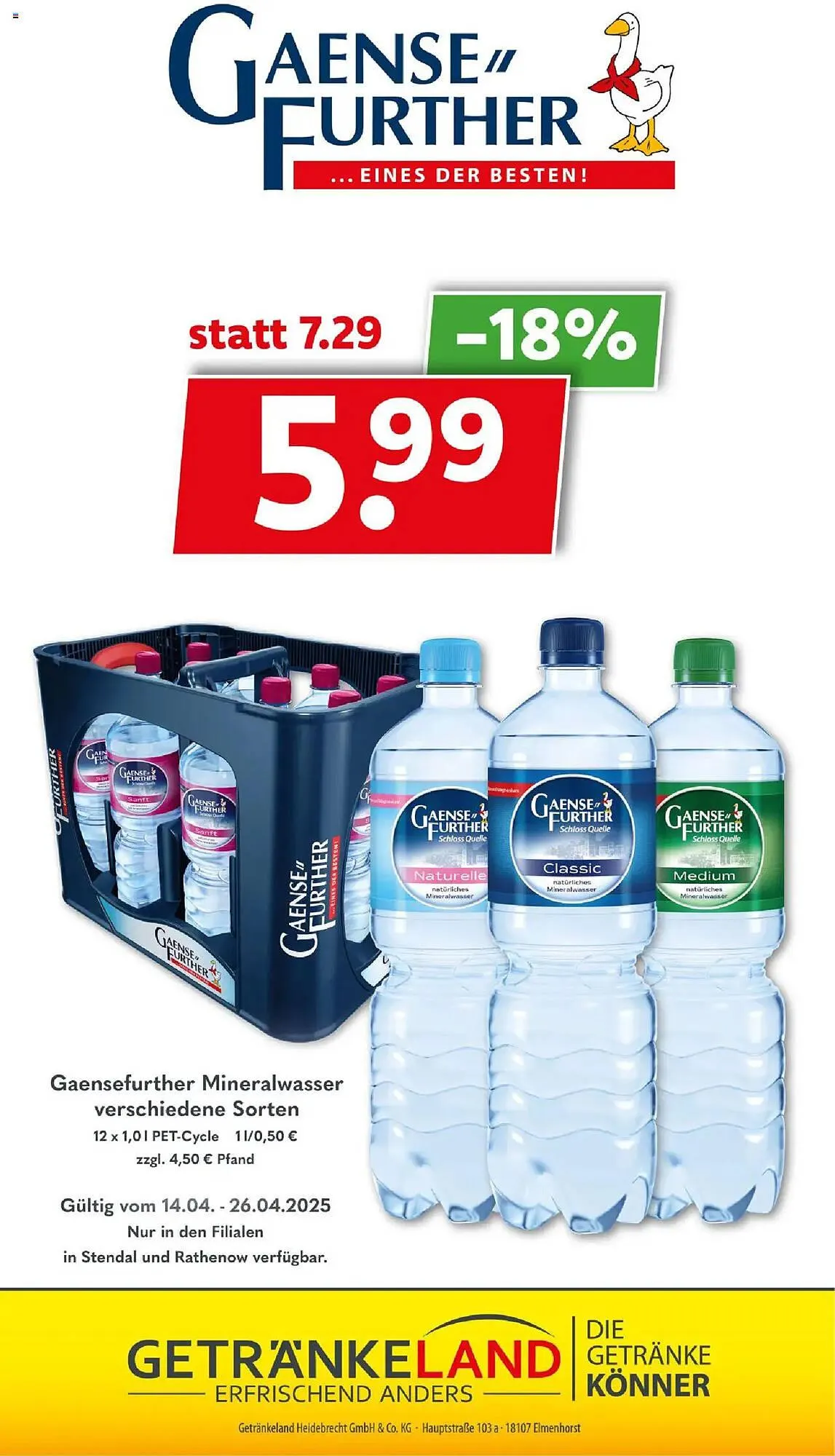 Getränkeland Prospekt von 14. April bis 26. April 2025 - Prospekt seite 17