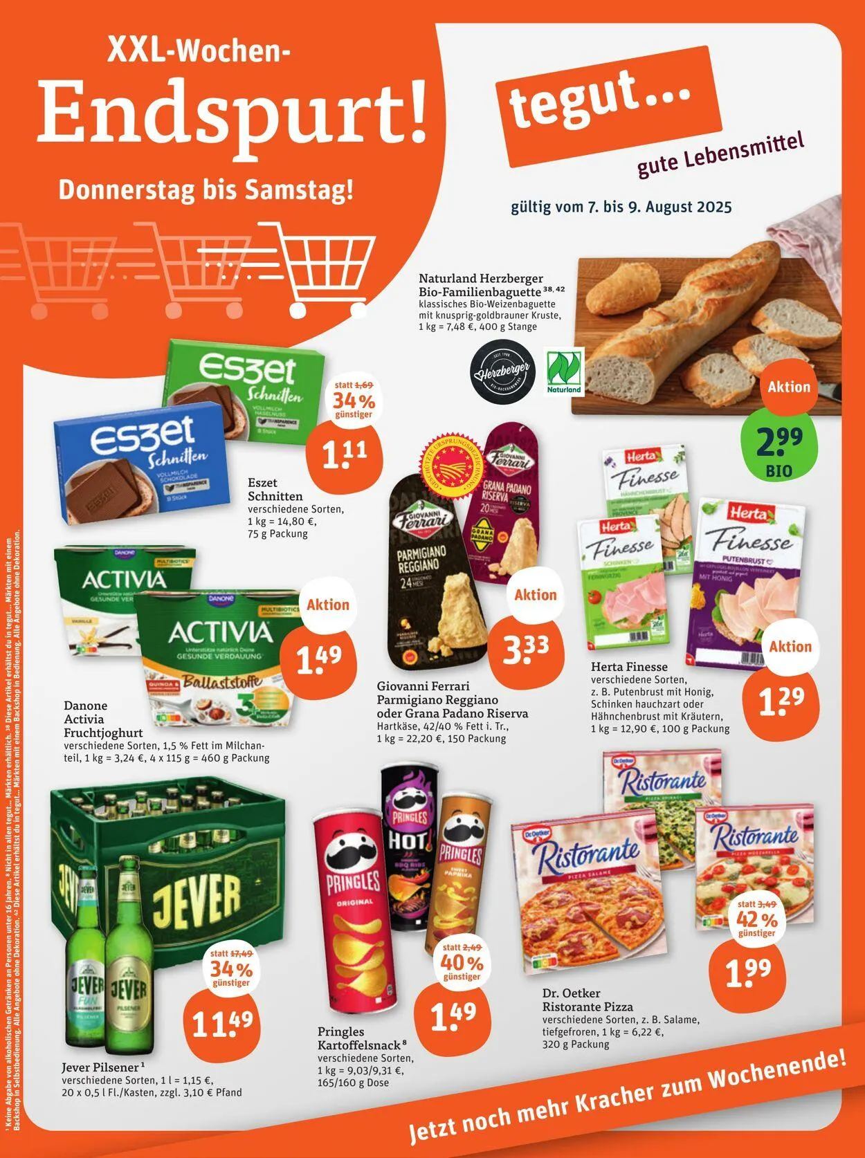 Tegut Aktueller Prospekt von 28. Juli bis 3. August 2025 - Prospekt seite 1