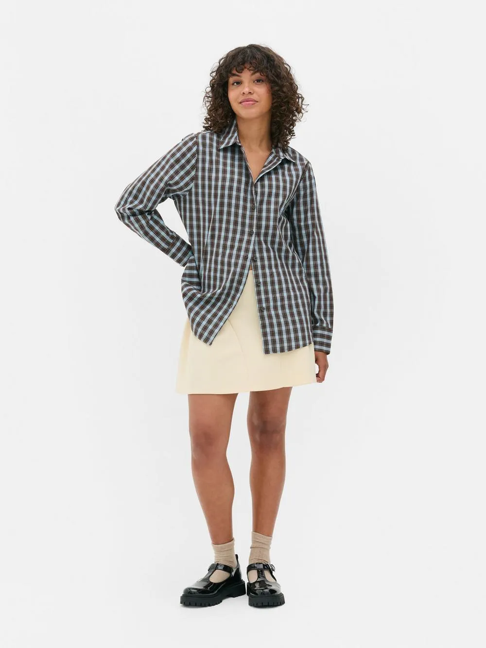 Bedrucktes Hemd aus Popeline