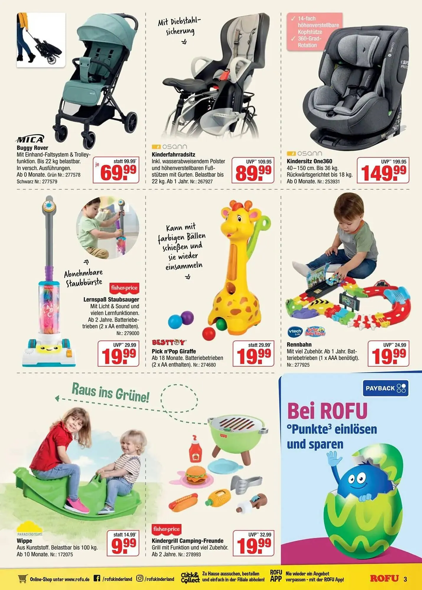 Rofu Kinderland Prospekt von 29. März bis 5. April 2026 - Prospekt seite 3
