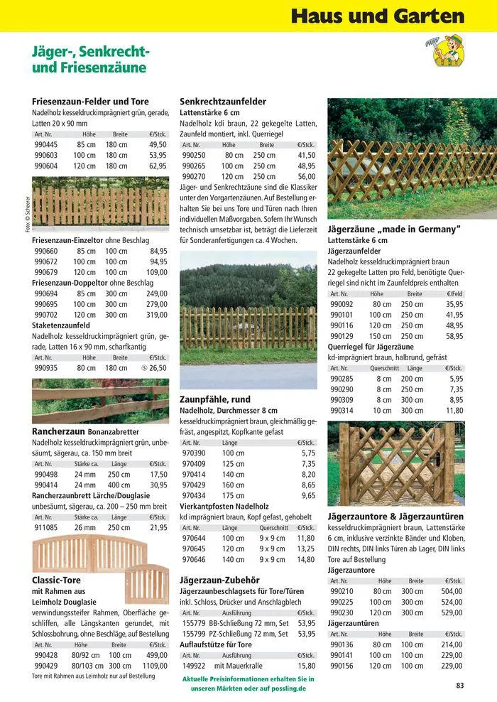 Holz-& Baukatalog 2024/25 von 27. März bis 31. Januar 2025 - Prospekt seite 83
