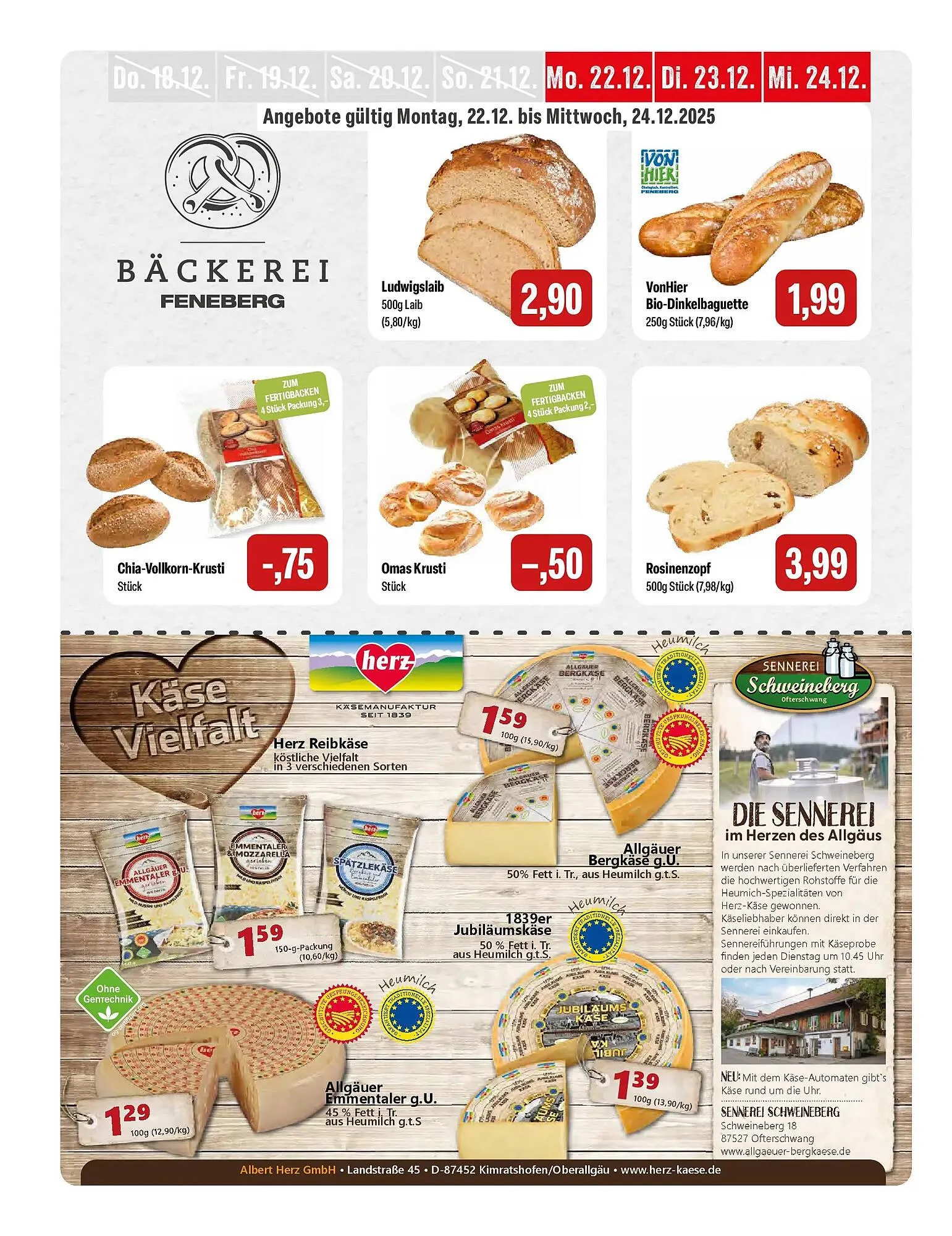 Feneberg Prospekt von 17. Dezember bis 20. Dezember 2025 - Prospekt seite 20