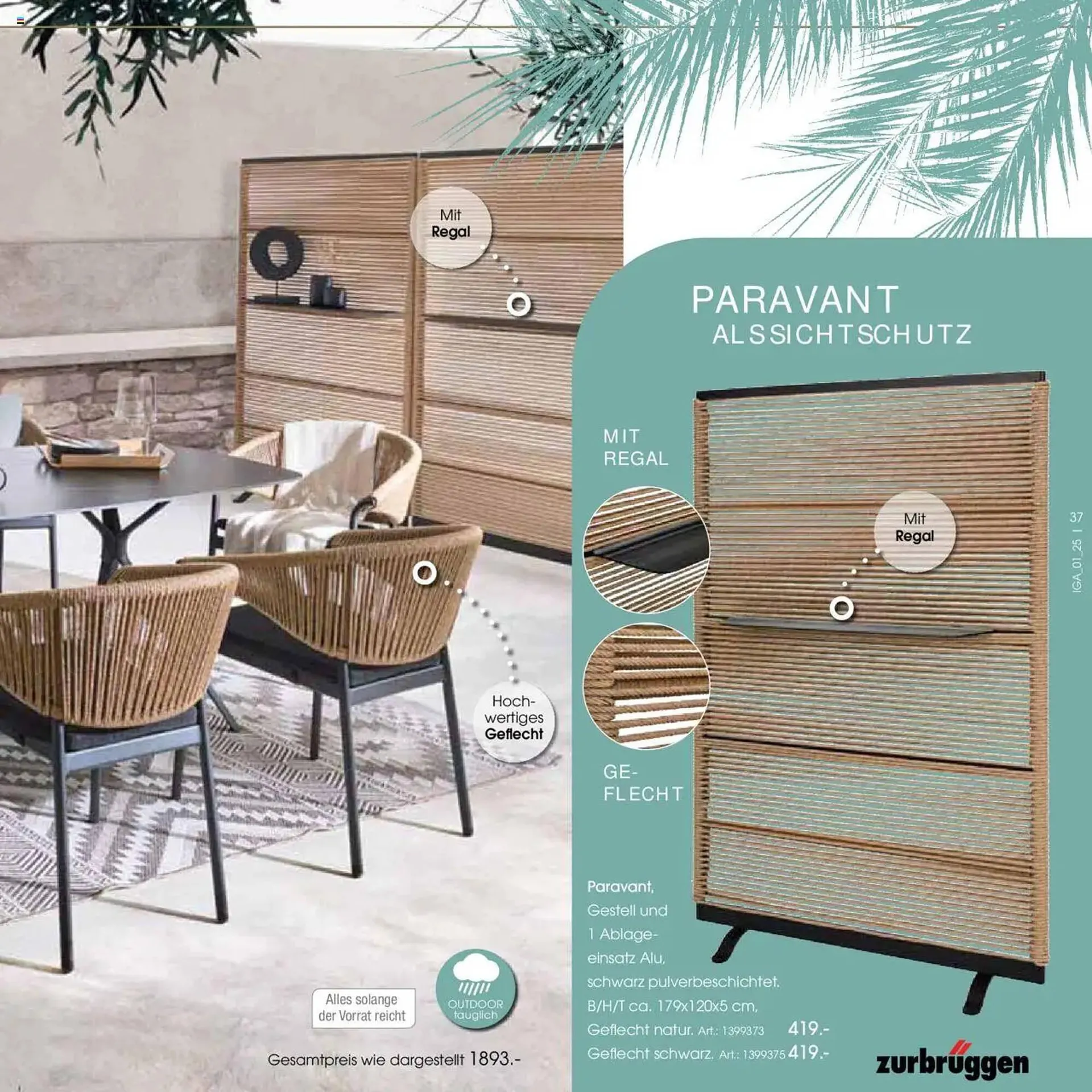 Zurbrüggen Prospekt von 18. Februar bis 31. August 2025 - Prospekt seite 37