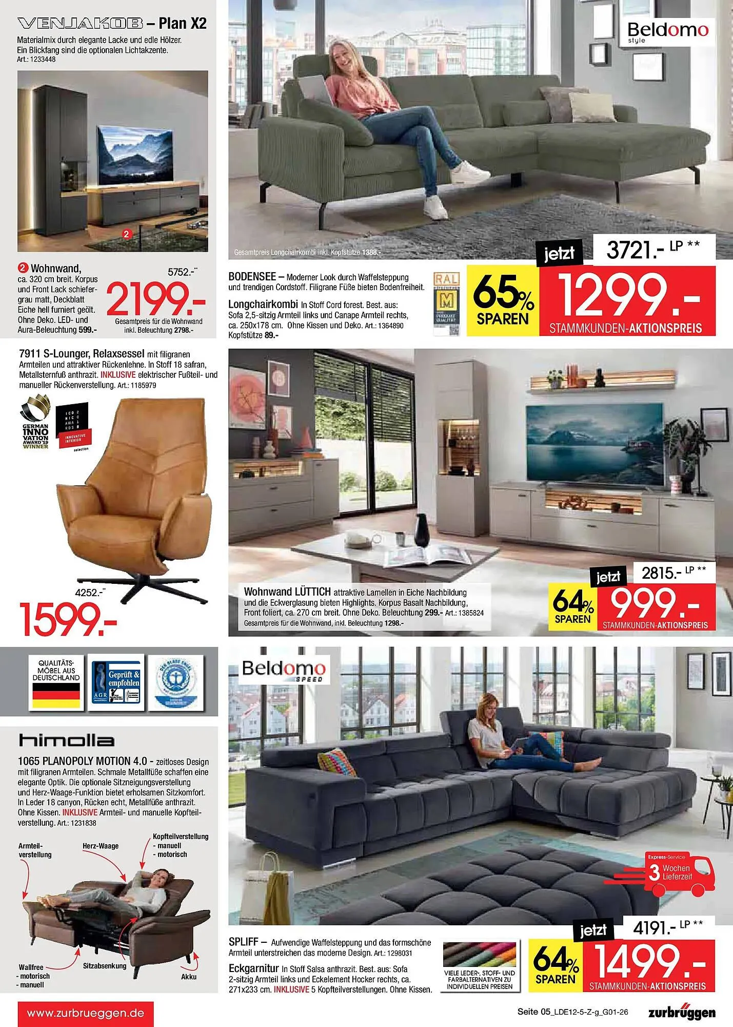 Zurbrüggen Prospekt von 26. Dezember bis 10. Januar 2026 - Prospekt seite 5