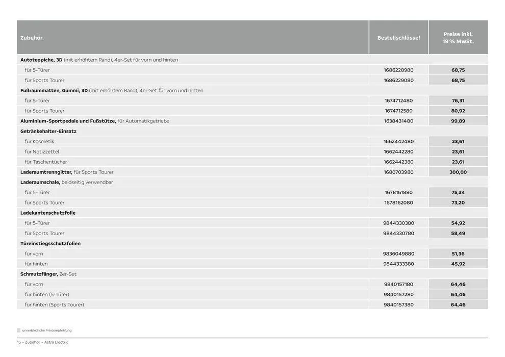 Opel Astra Electric von 13. Juli bis 13. Juli 2025 - Prospekt seite 15