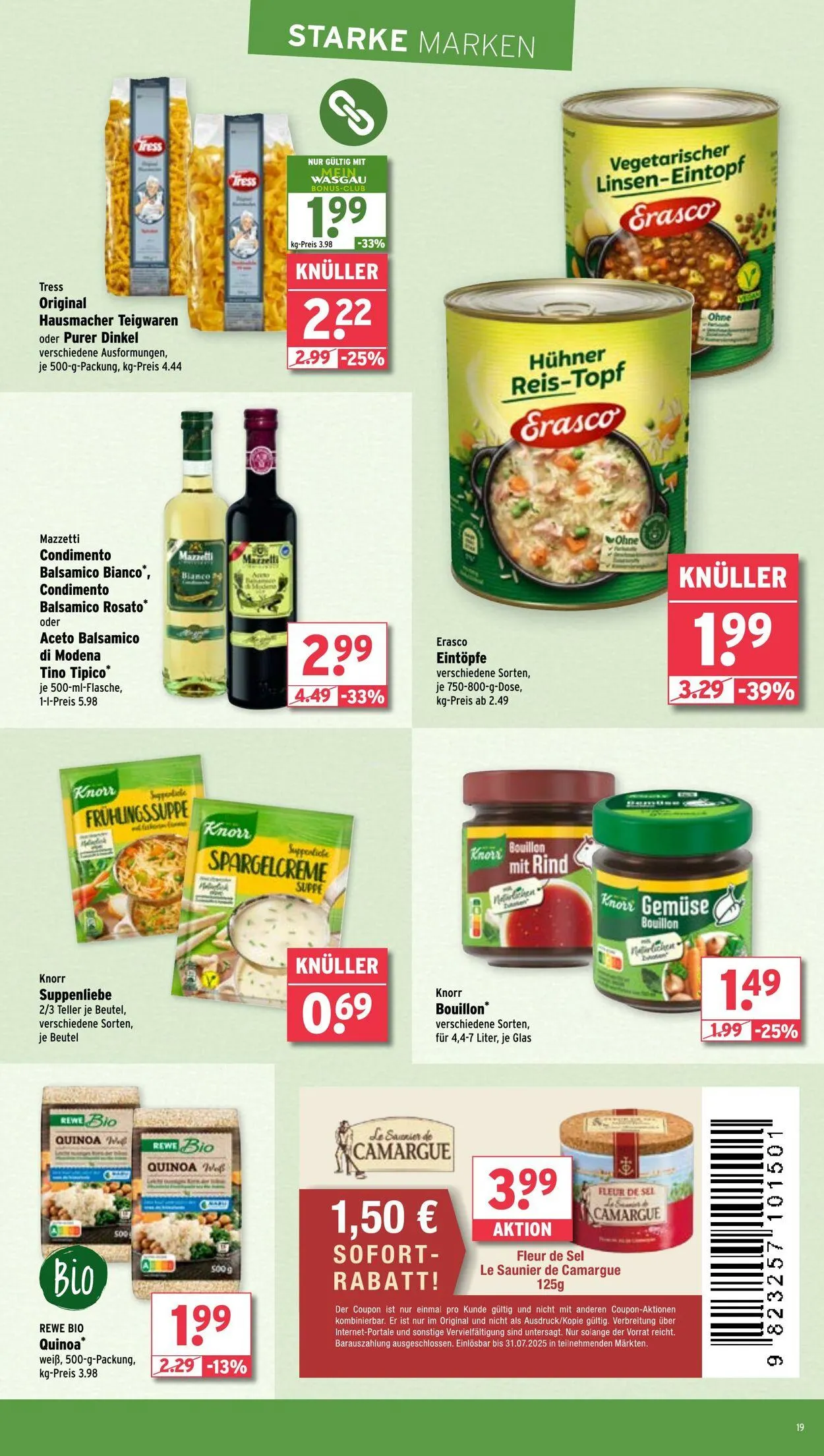 Wasgau von 19. Mai bis 24. Mai 2025 - Prospekt seite 19