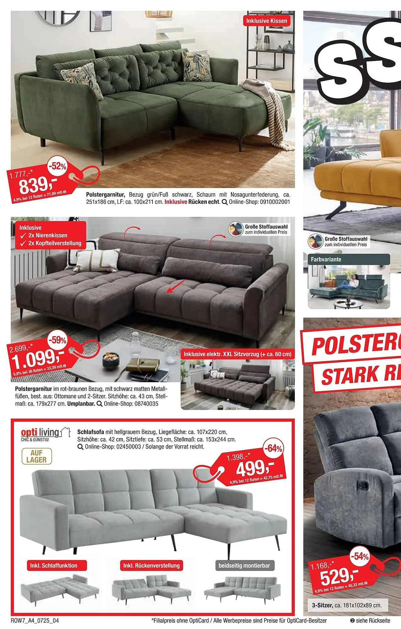 Opti Wohnwelt Prospekt von 26. Juni bis 13. Juli 2025 - Prospekt seite 4