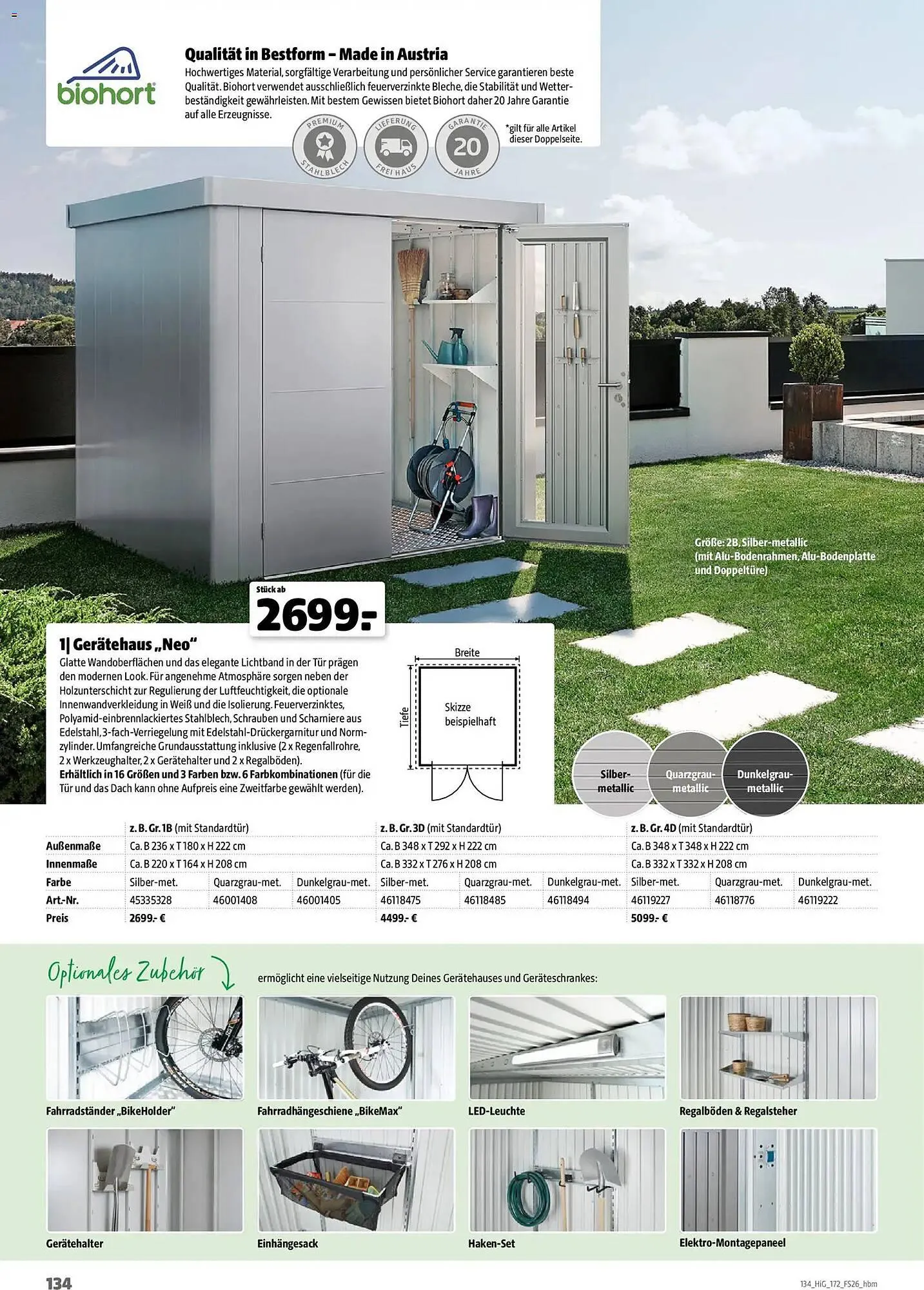 Hagebau Prospekt von 2. März bis 31. Dezember 2026 - Prospekt seite 134